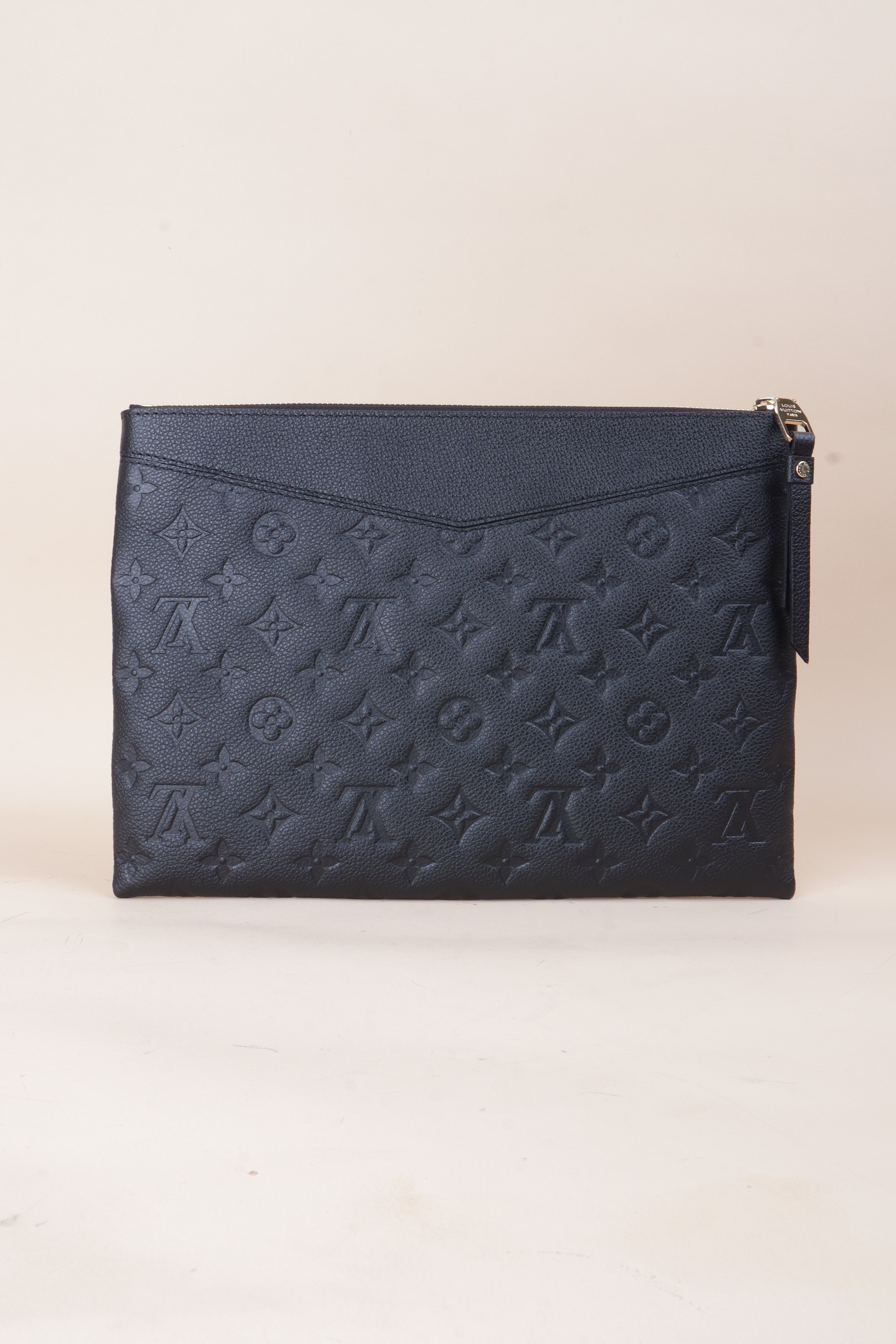 Louis Vuitton Black Daily EmpireNet Zip Clutch