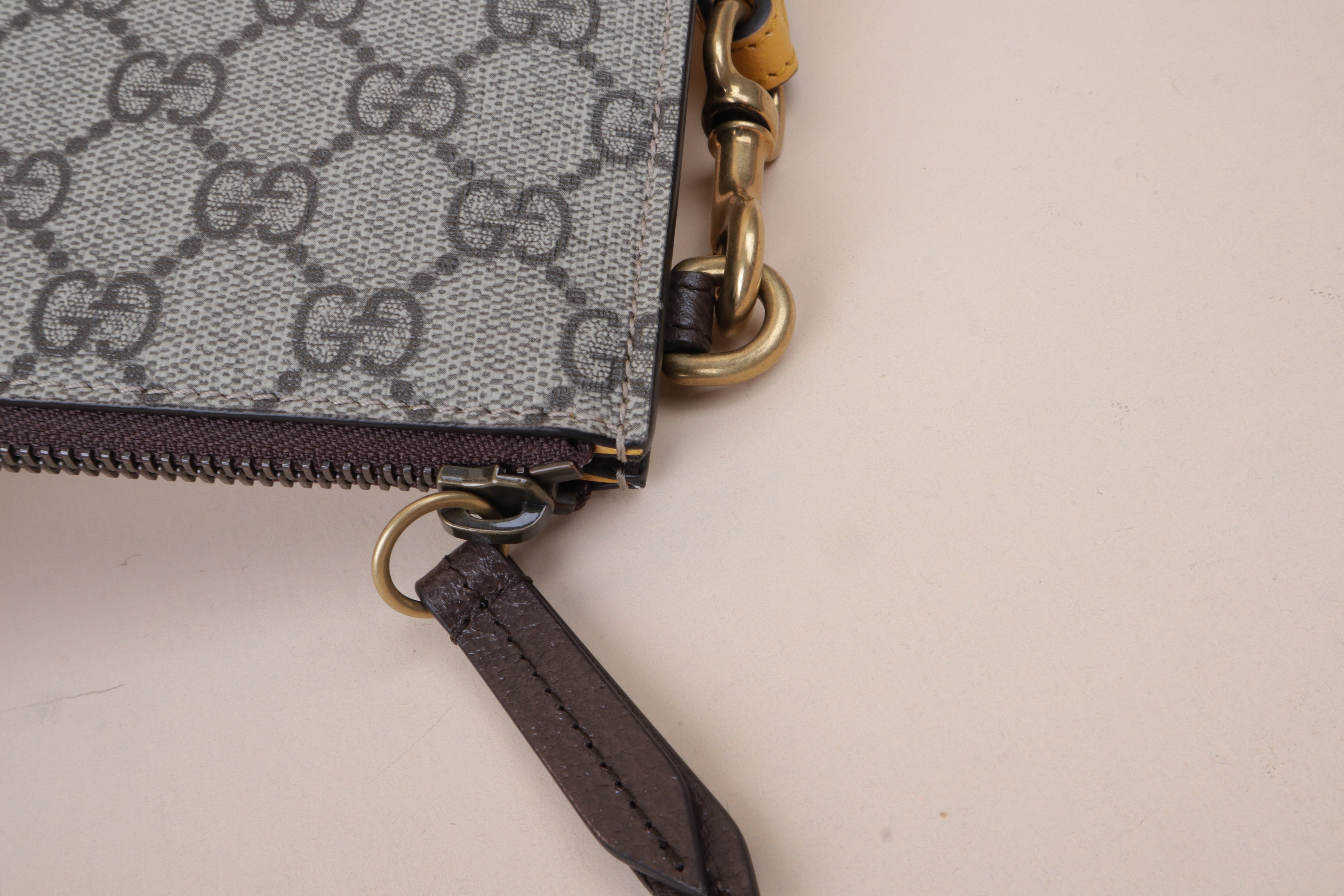 Gucci beige GG Pouch