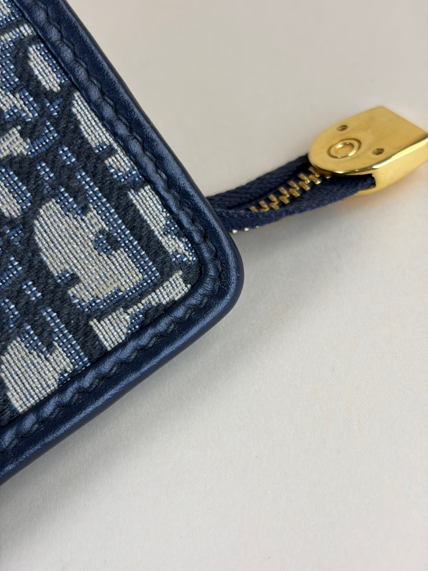 Christian Dior blue Montaigne Oblique 30 Pouch