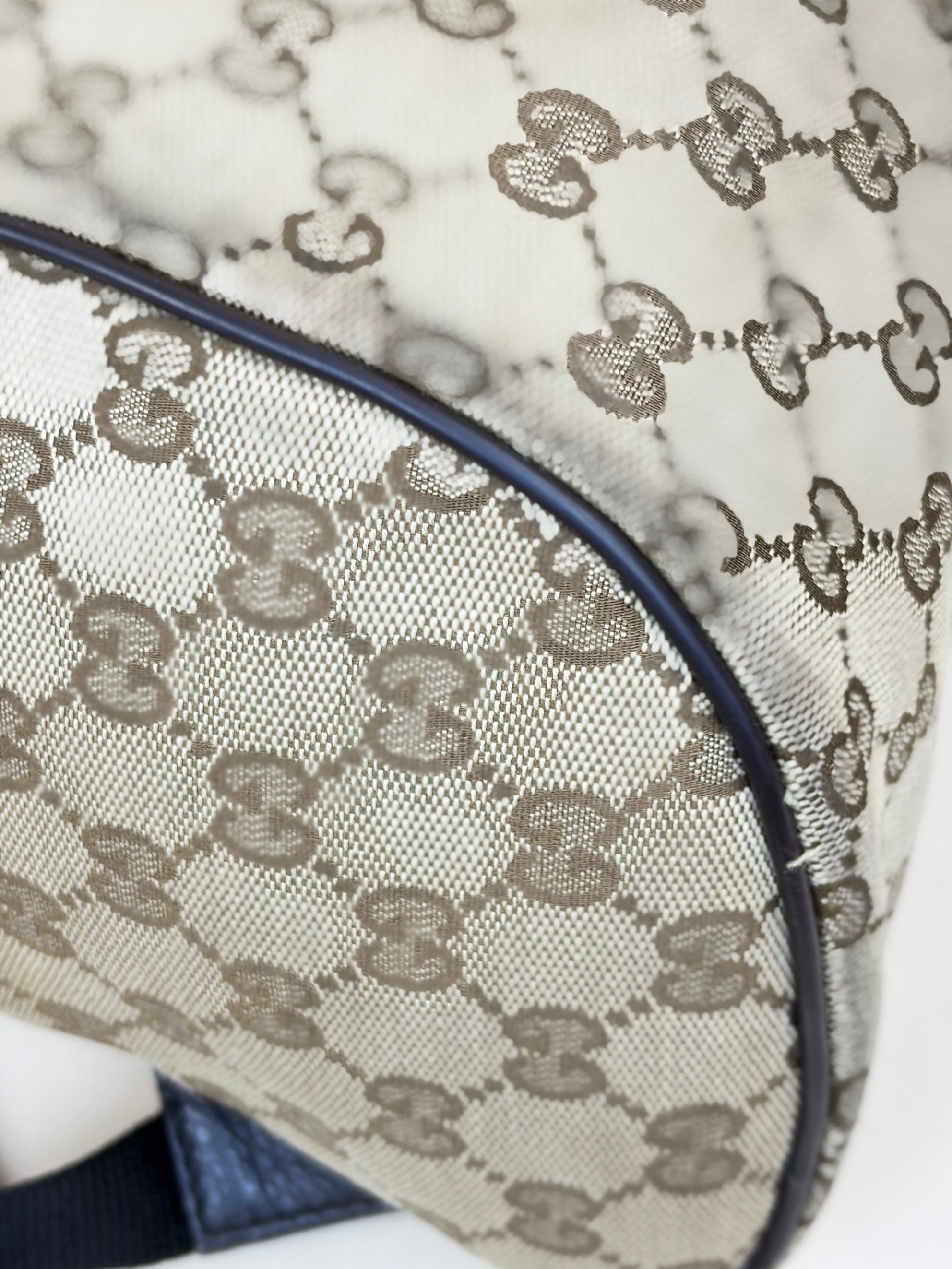 Gucci Brown GG Monogram Travel Backpack Bag