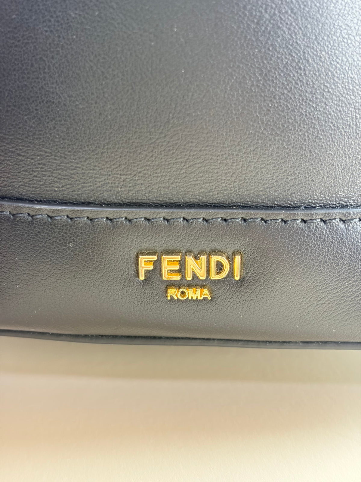 Fendi Black calfskin Mon Tresor Mini Bucket Bag