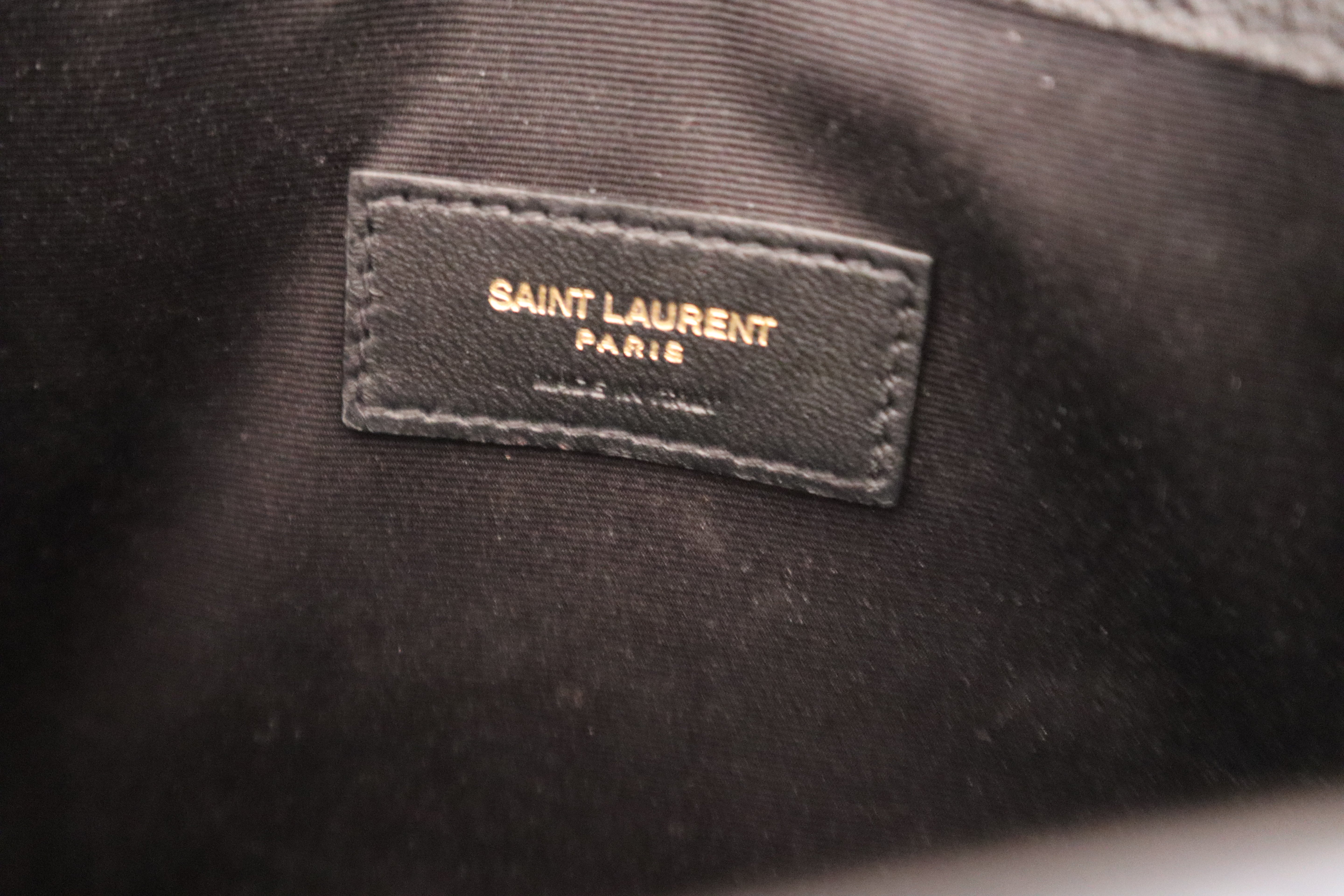 YSL Black Uptown Pouch-Pouch-YSL-The Closet Egypt