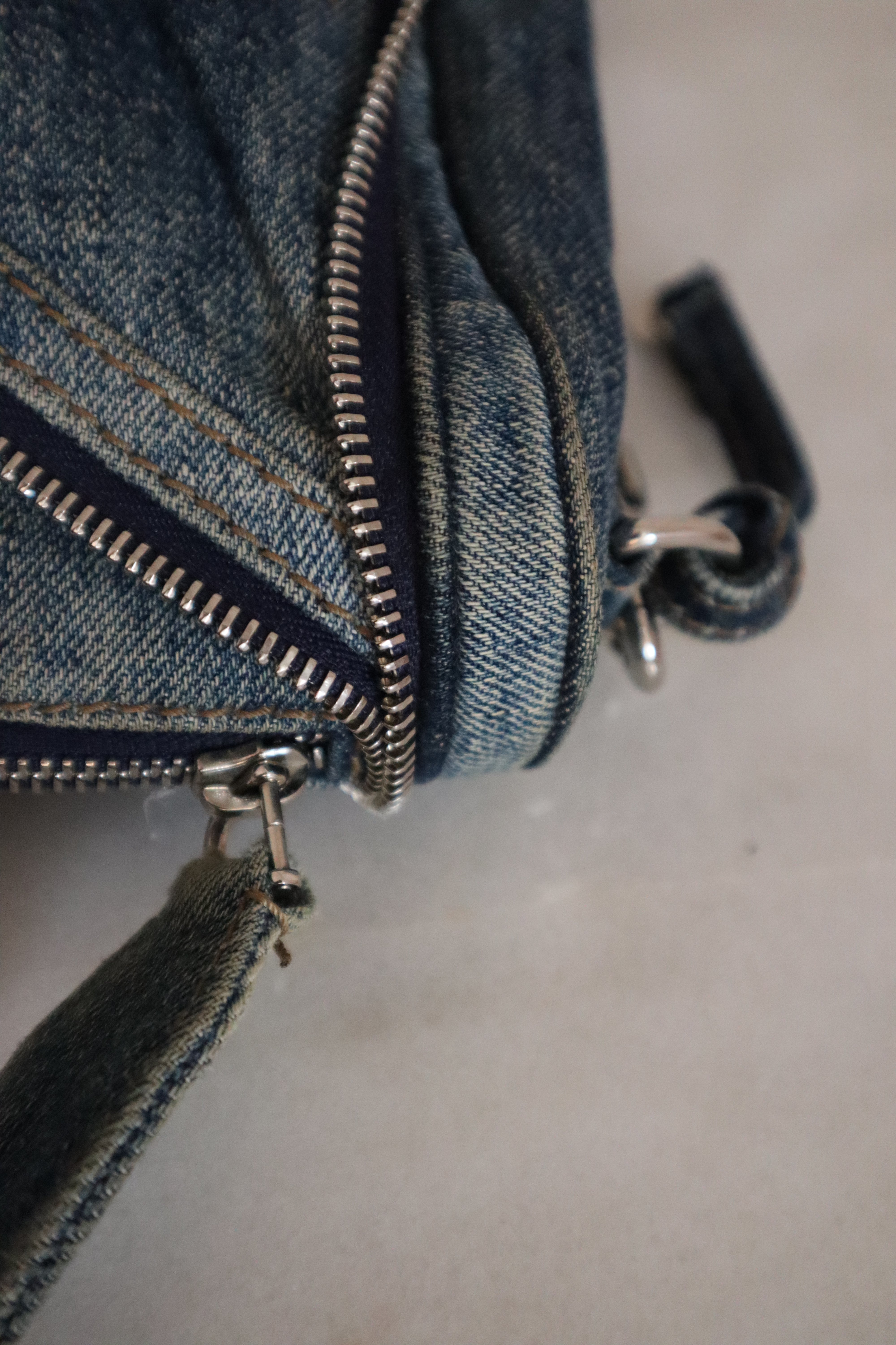 Dolce & Gabbana Blue Denim Zippy Bag-handbag-Dolce & Gabbana-The Closet Egypt