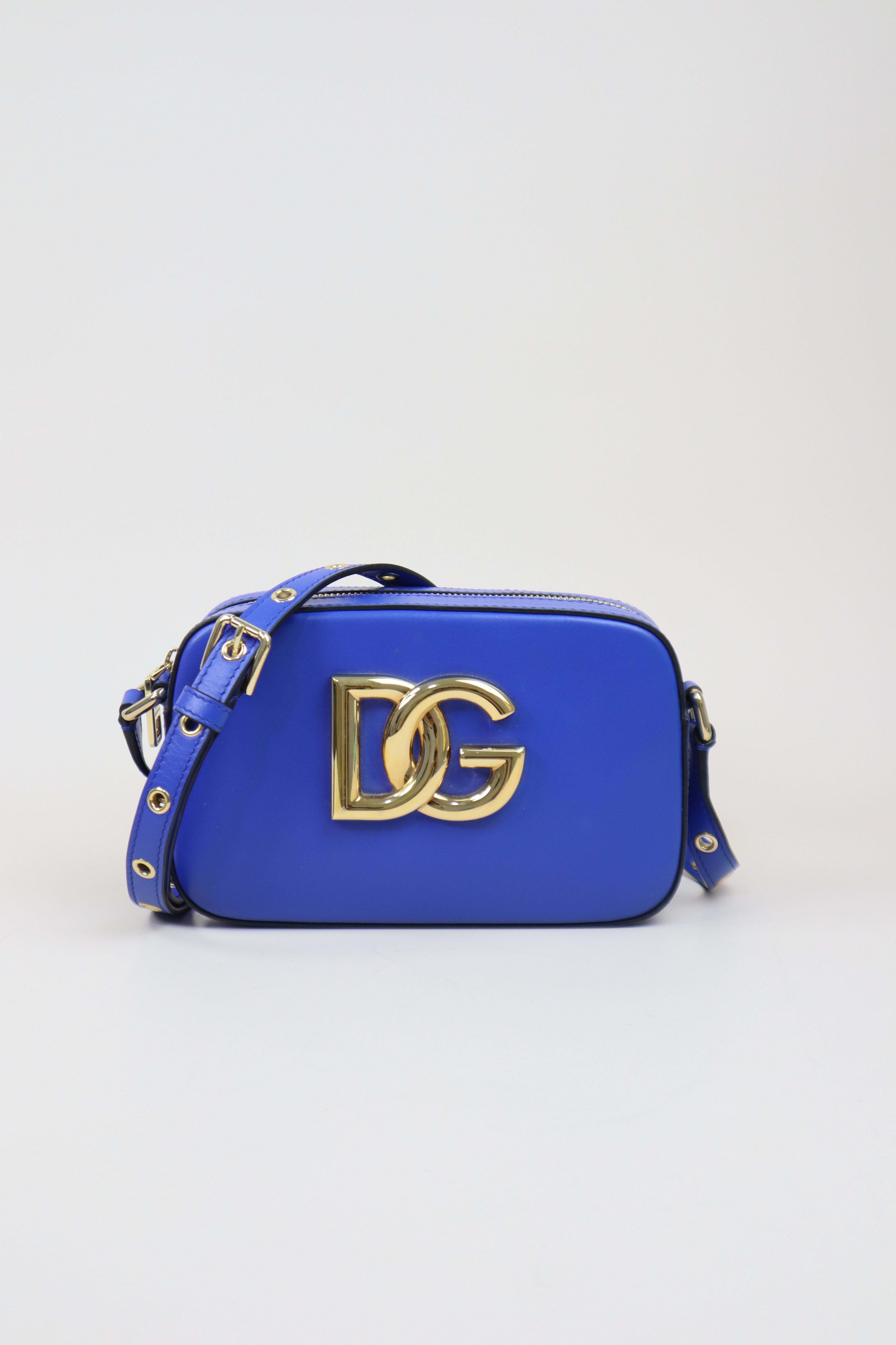 Dolce & Gabbana Blue D&G Logo Camera 3.5 Crossbody Bag