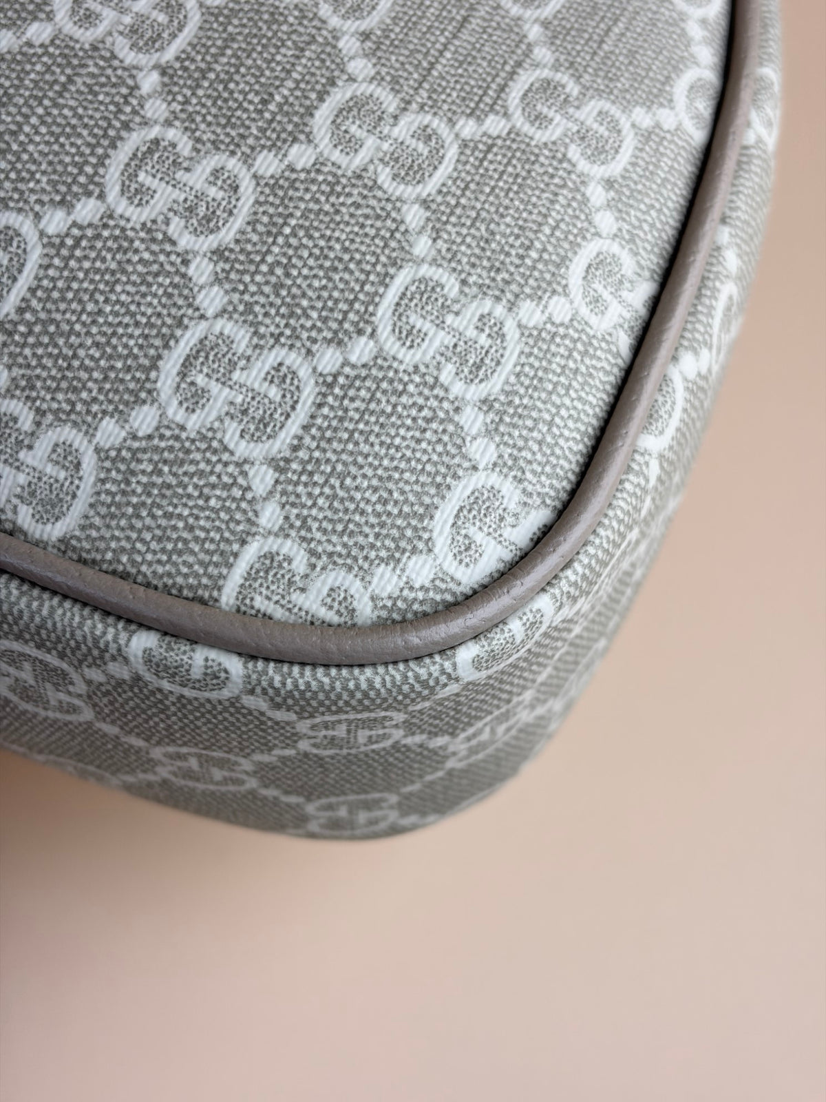Gucci beige/white gg supreme canvas ophedia small