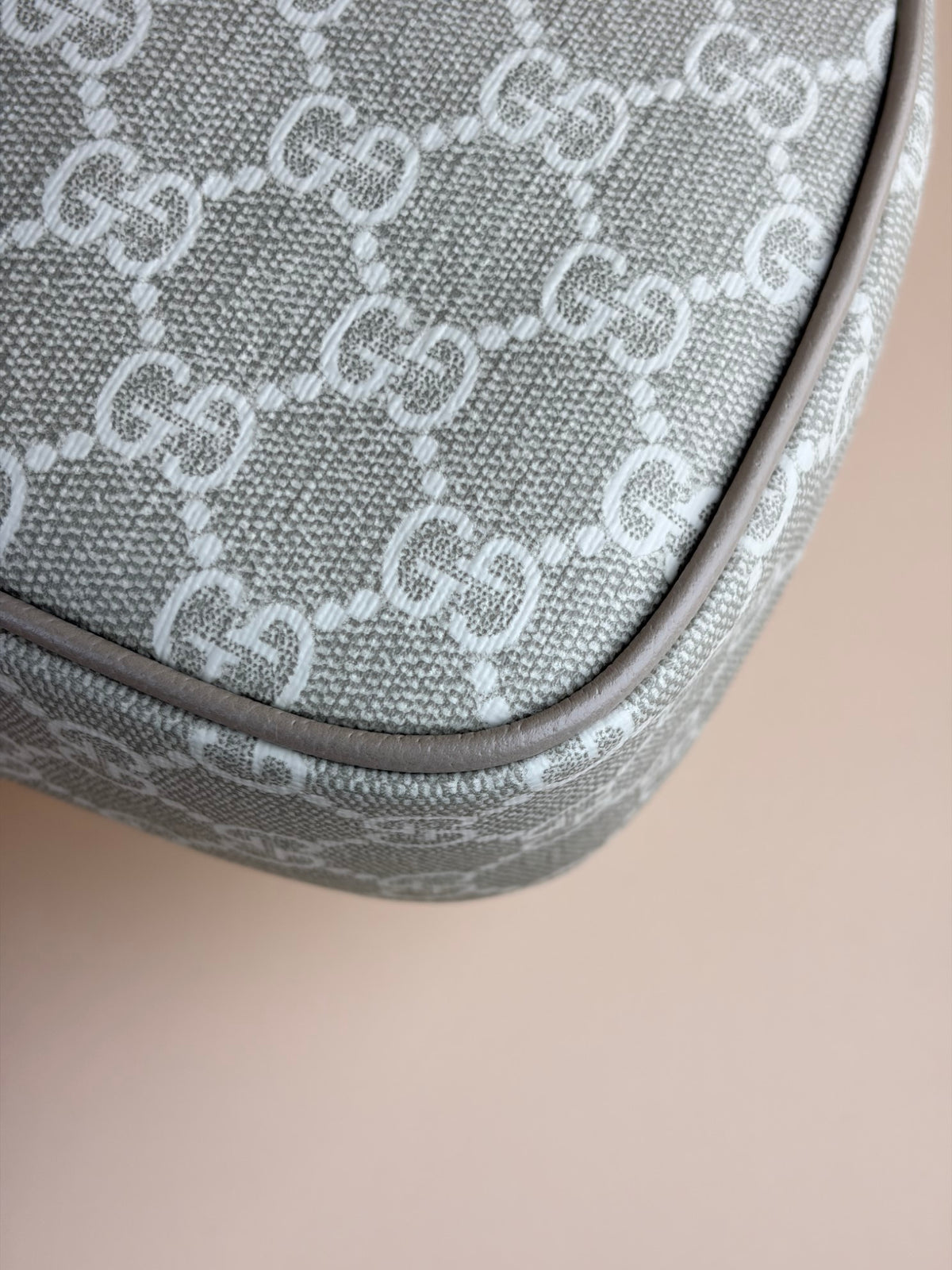 Gucci beige/white gg supreme canvas ophedia small