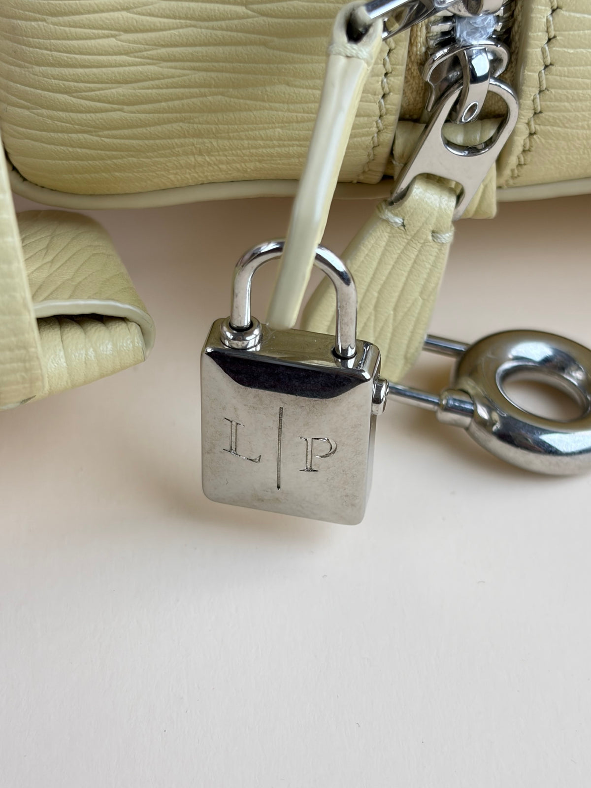 Loro Piana cream calfskin extra L 27 shoulder bag