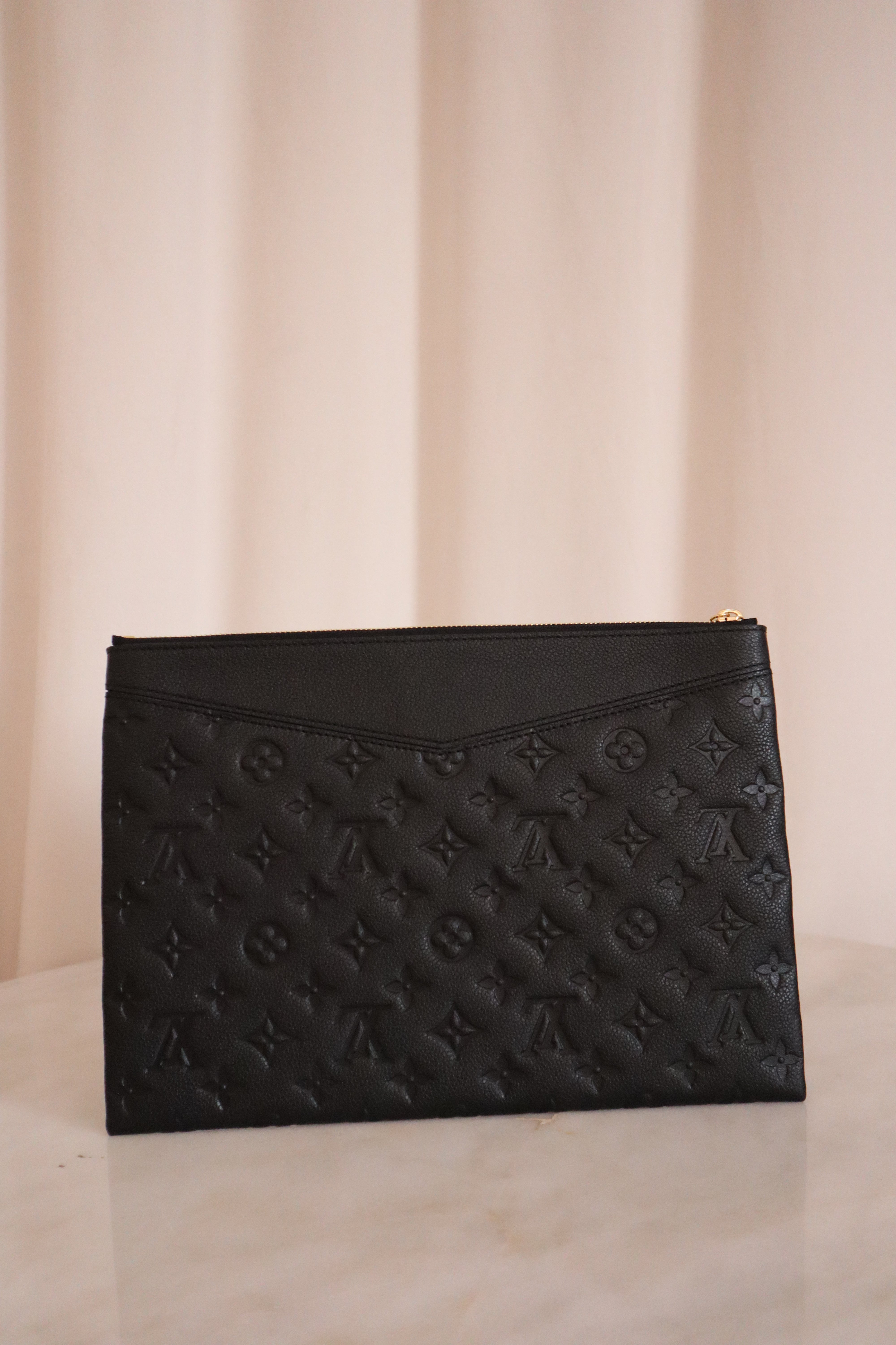 Louis Vuitton Black Monogram Empreinte Daily Pouch-Pouch-Louis Vuitton-The Closet Egypt