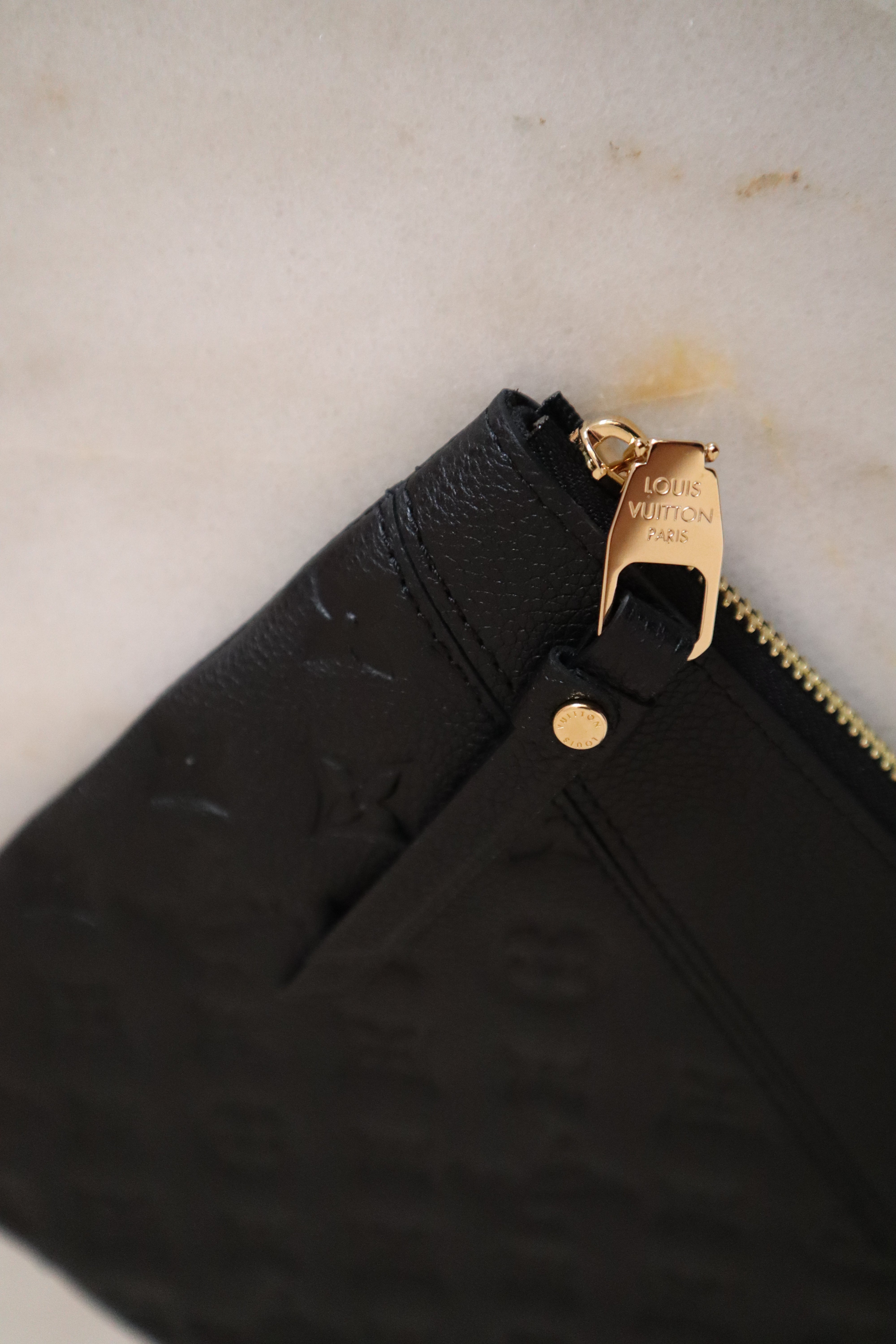 Louis Vuitton Black Monogram Empreinte Daily Pouch-Pouch-Louis Vuitton-The Closet Egypt