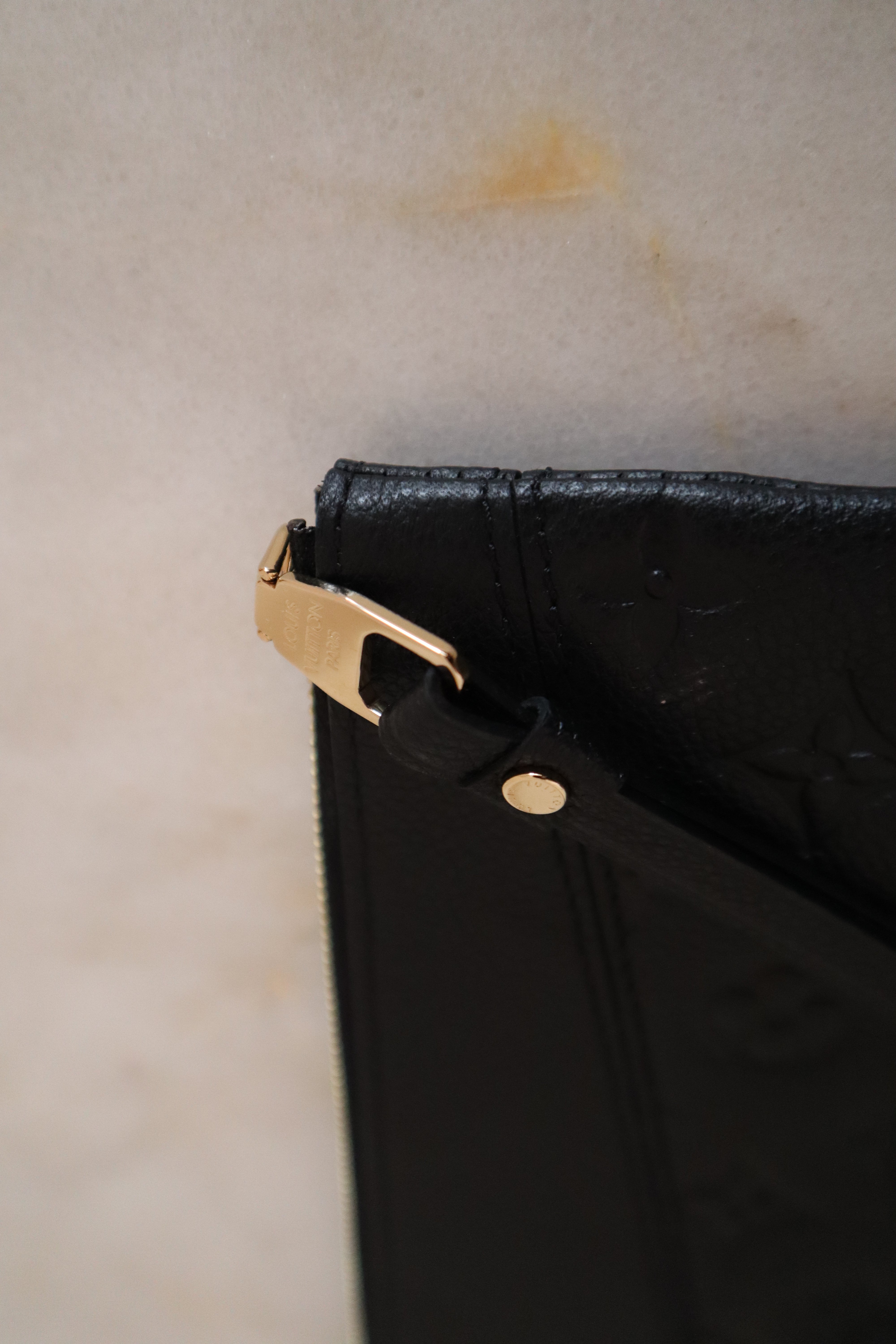 Louis Vuitton Black Monogram Empreinte Daily Pouch-Pouch-Louis Vuitton-The Closet Egypt