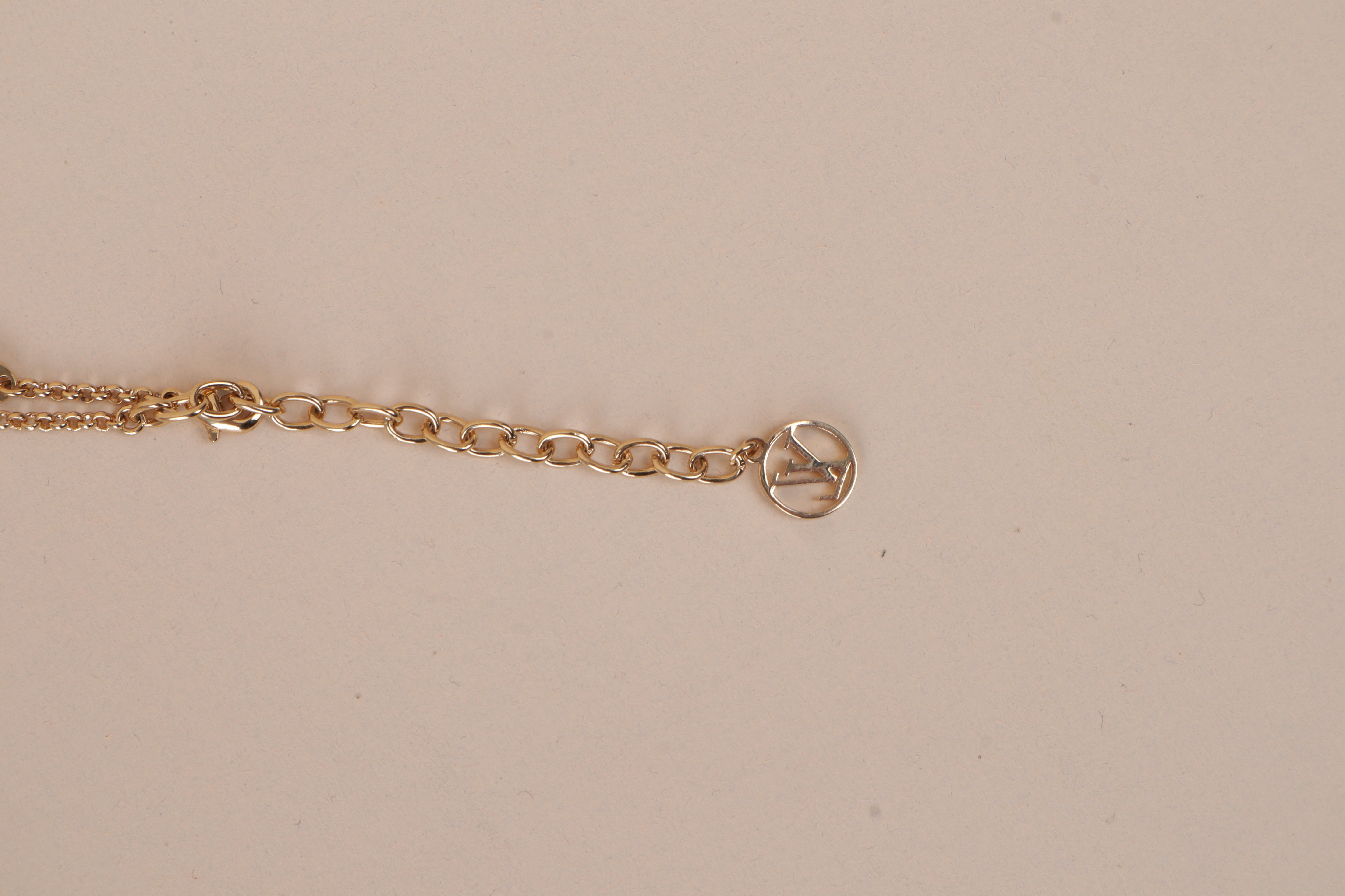Louis Vuitton Rose Gold AND white Color Sun flower Necklace