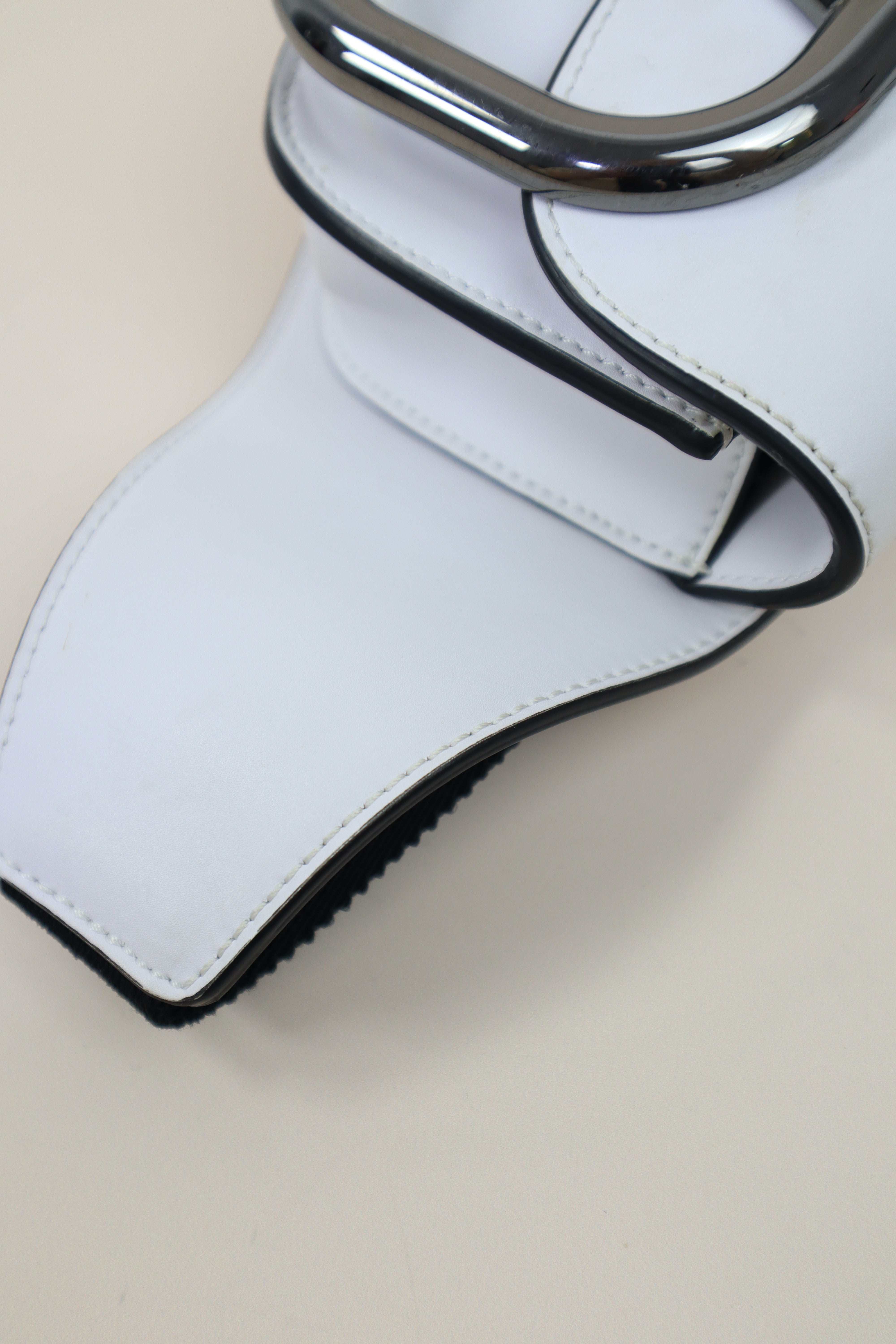Valentino White Super V Logo Belt Bag