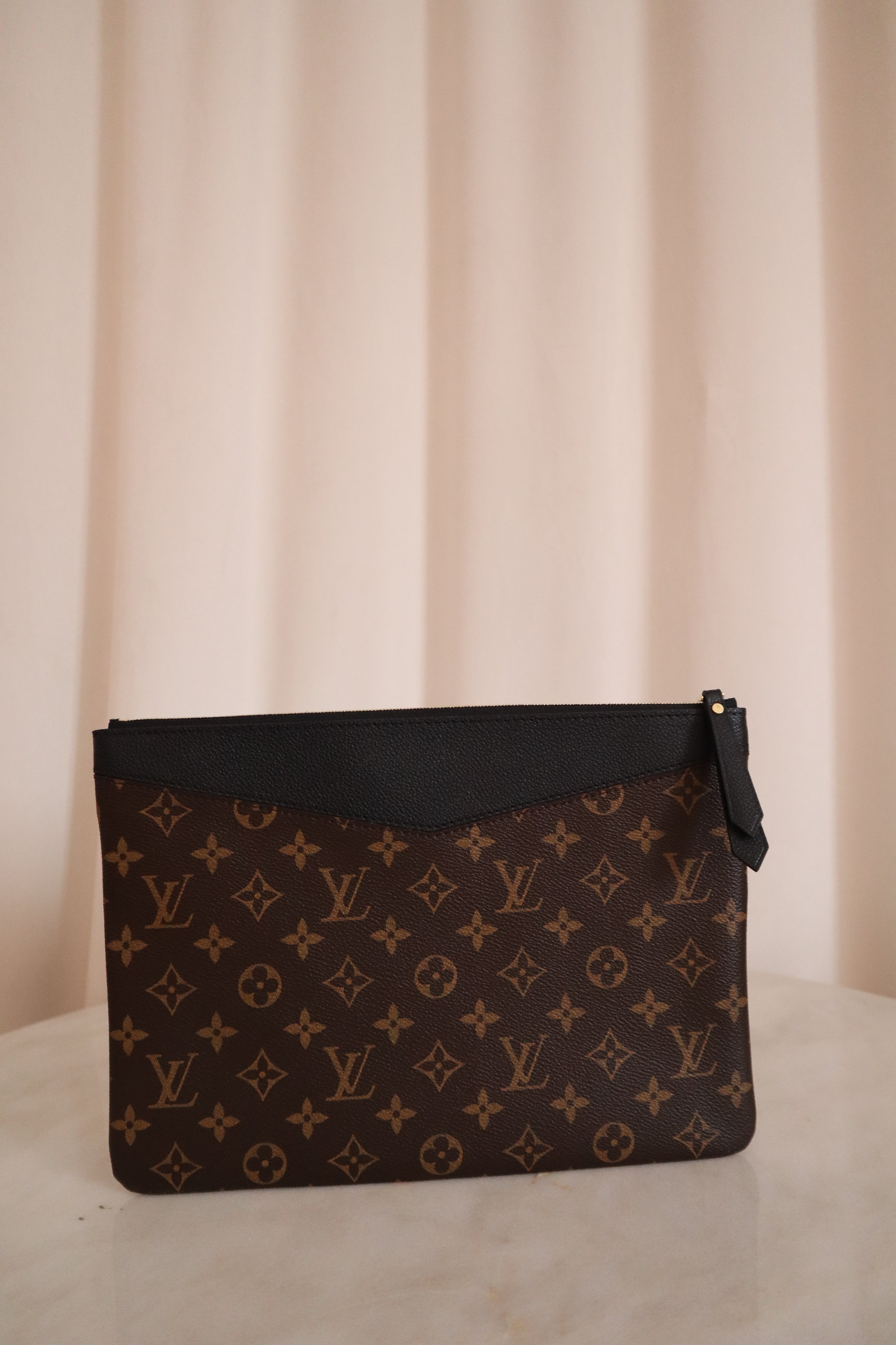 Louis Vuitton Monogram Black Daily Pouch-Pouch-Louis Vuitton-The Closet Egypt