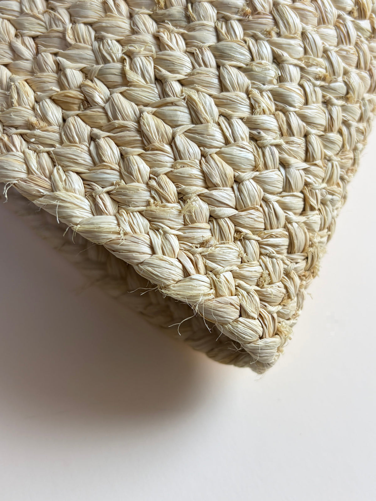 Prada beige/cognac raffia and leather large shopping bag
