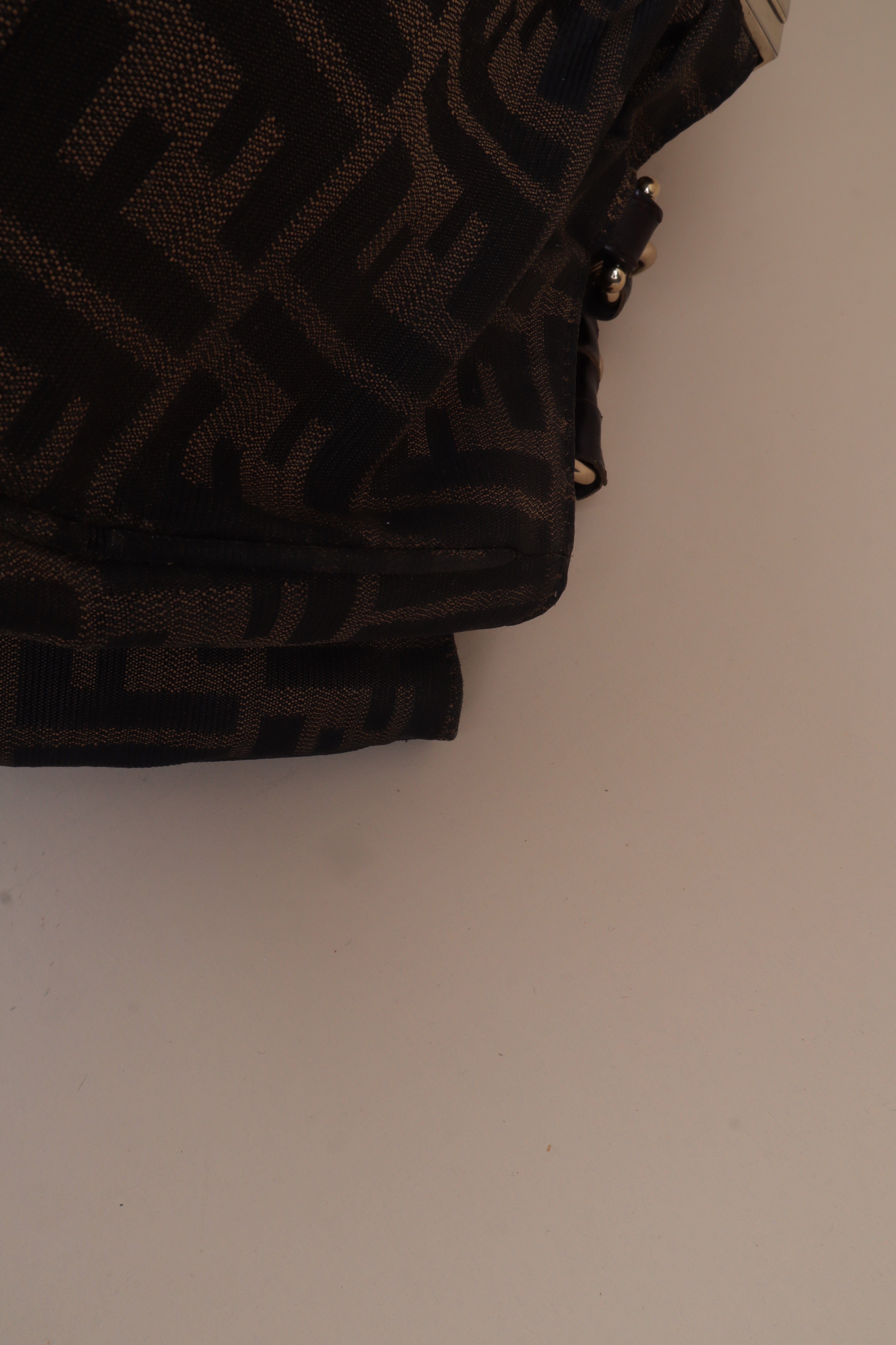 Fendi Brown large tobacco Zucca Shoulder Bag