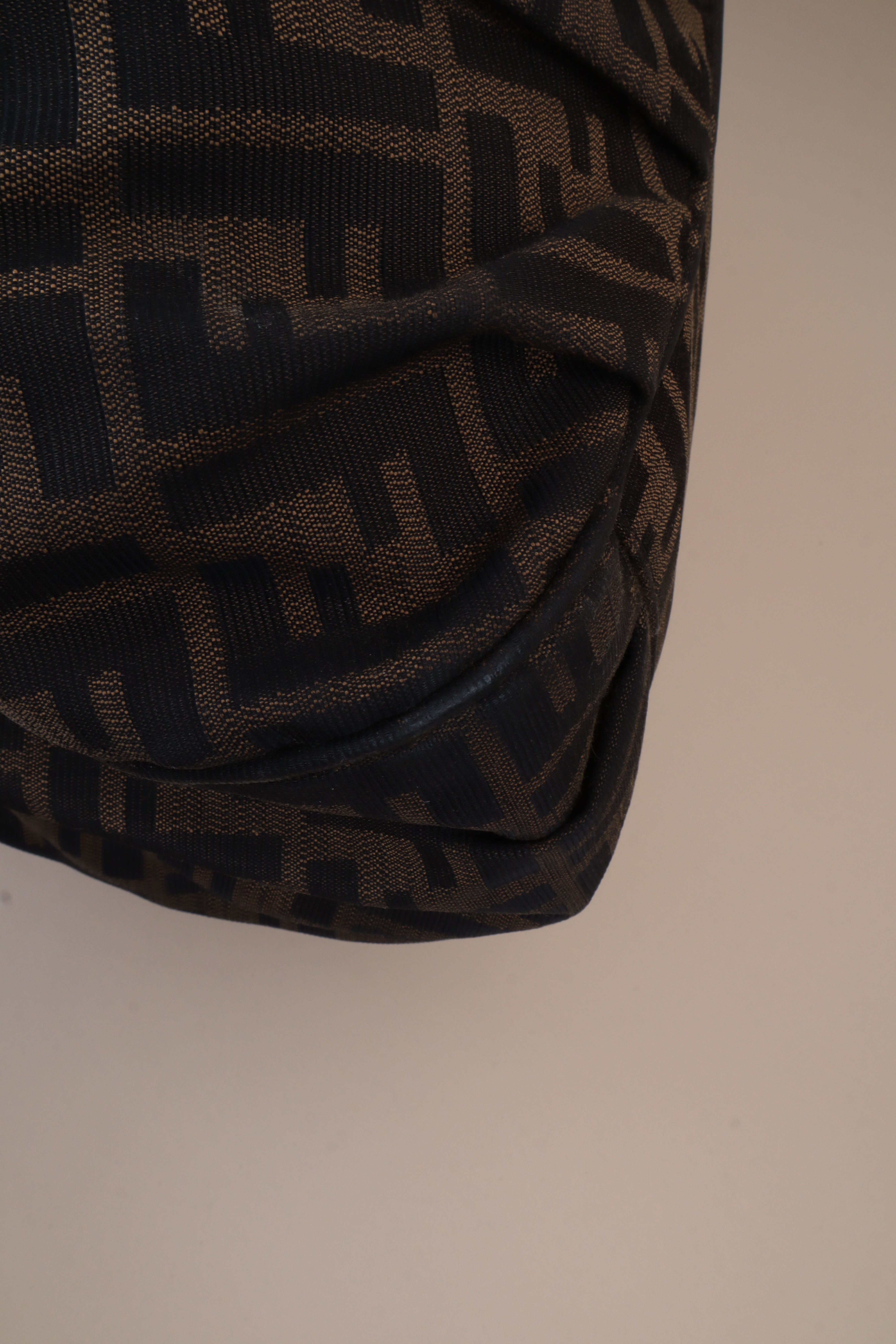 Fendi Brown large tobacco Zucca Shoulder Bag
