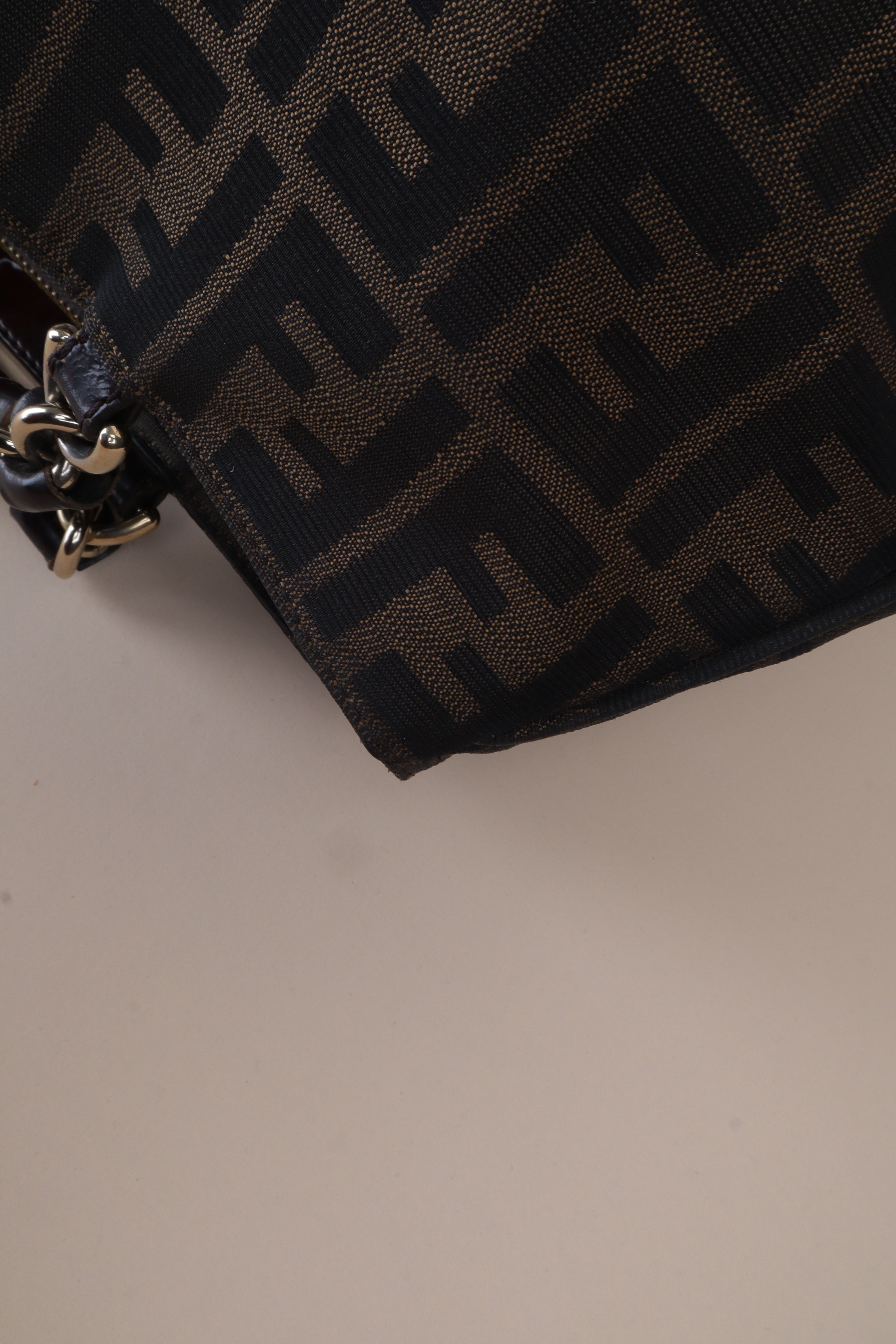 Fendi Brown large tobacco Zucca Shoulder Bag-shoulder bag-Fendi-The Closet Egypt