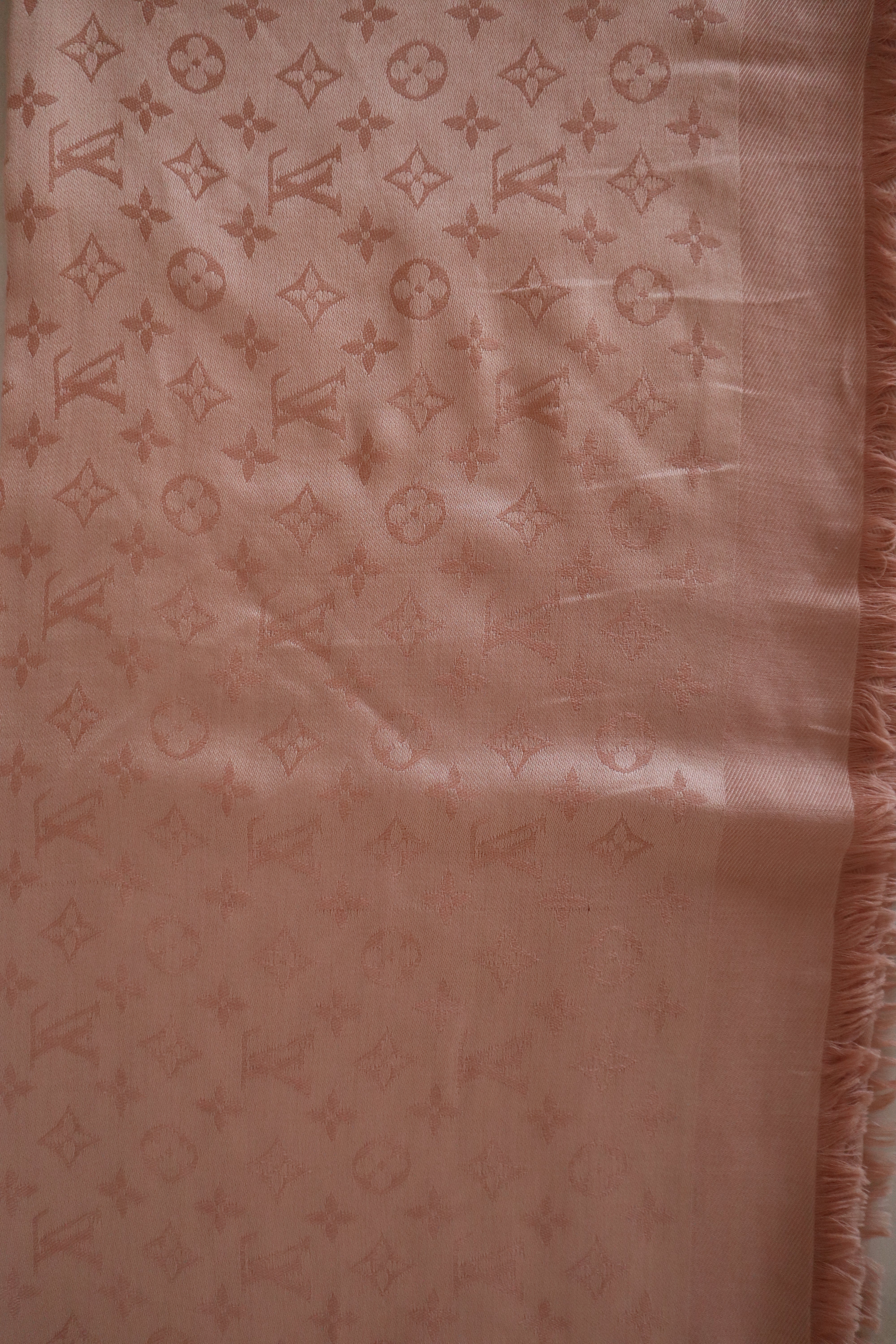 Louis Vuitton Nude Silk Wool Scarf-Scarf-Louis Vuitton-The Closet Egypt