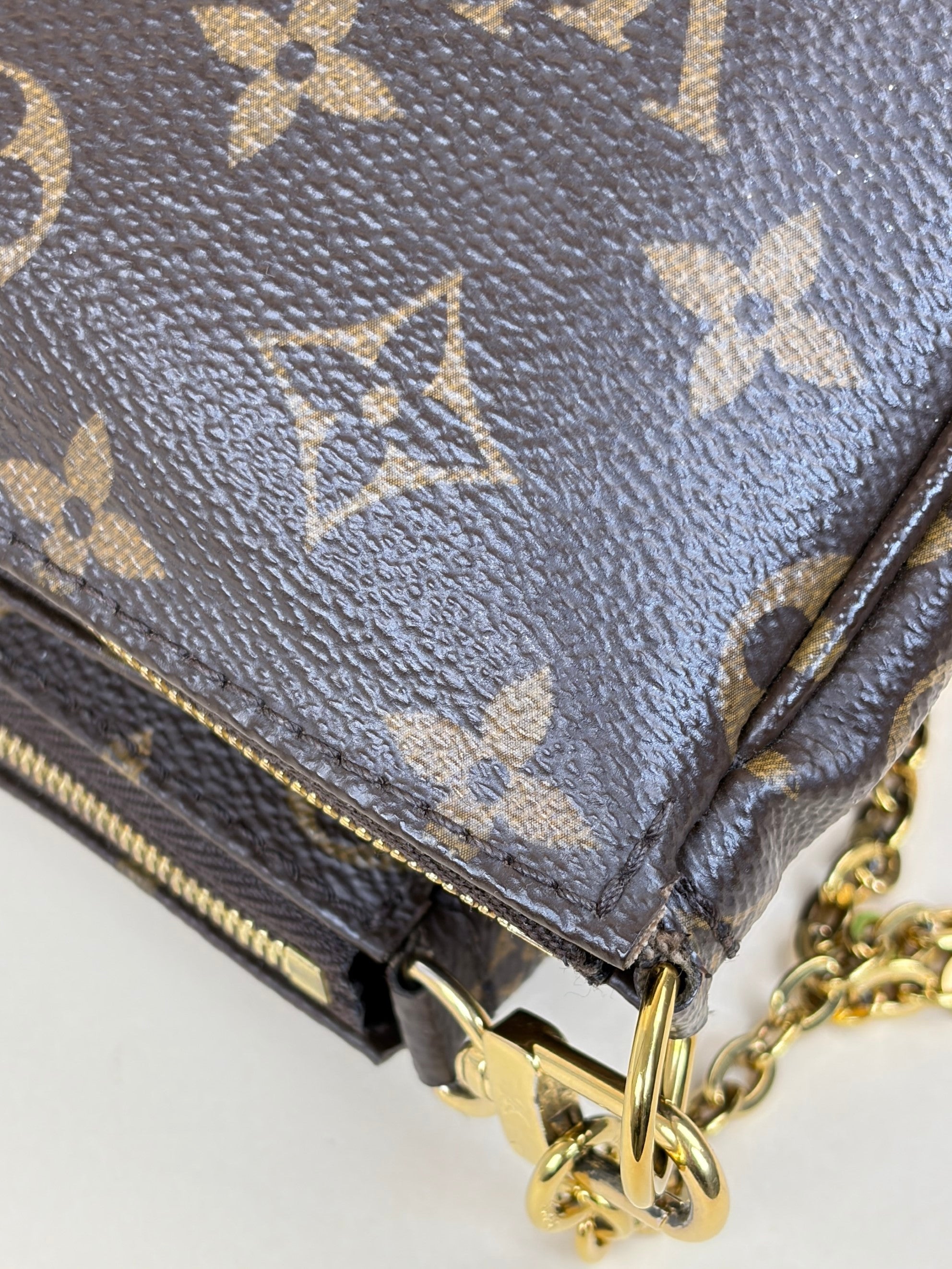 Louis Vuitton Light Pink Monogram Multi Pochette Shoulder Bag