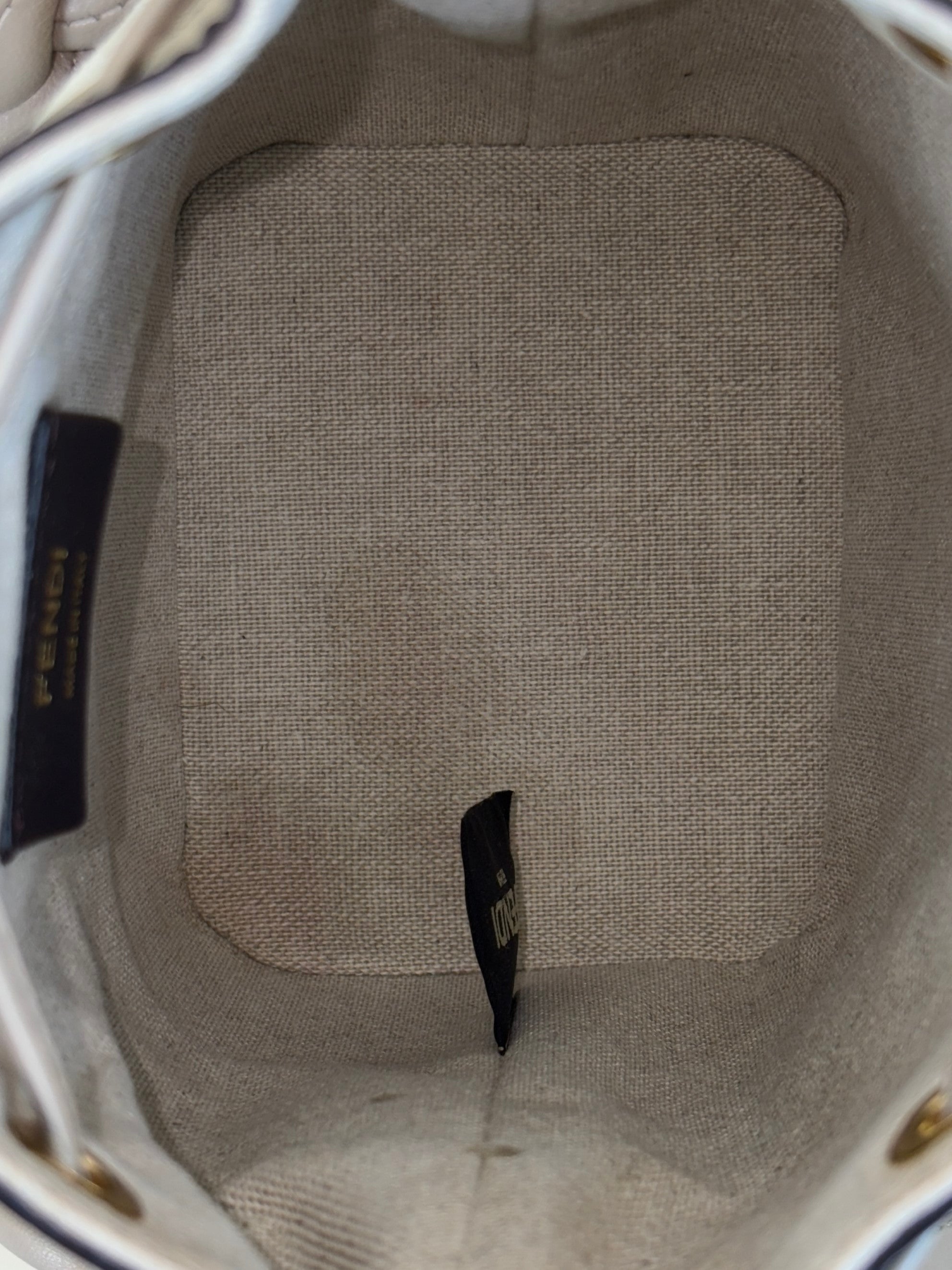 Fendi Bicolor Mini Montresor Braided Bucket Bag