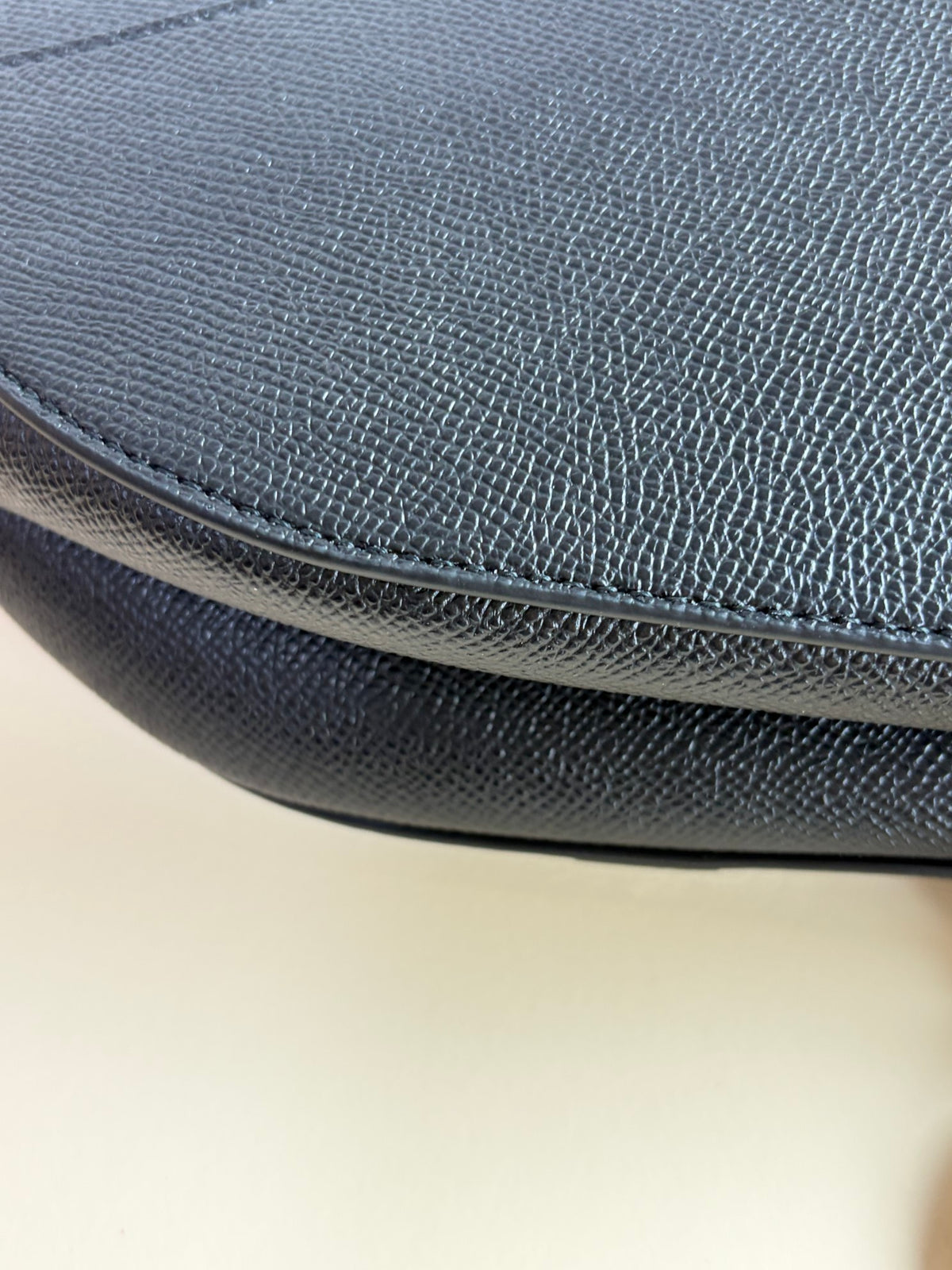 Christian Dior Black grained calfskin Saddle bag