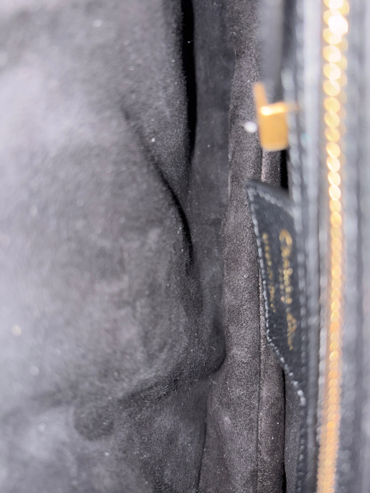 Christian Dior Black grained calfskin Saddle bag