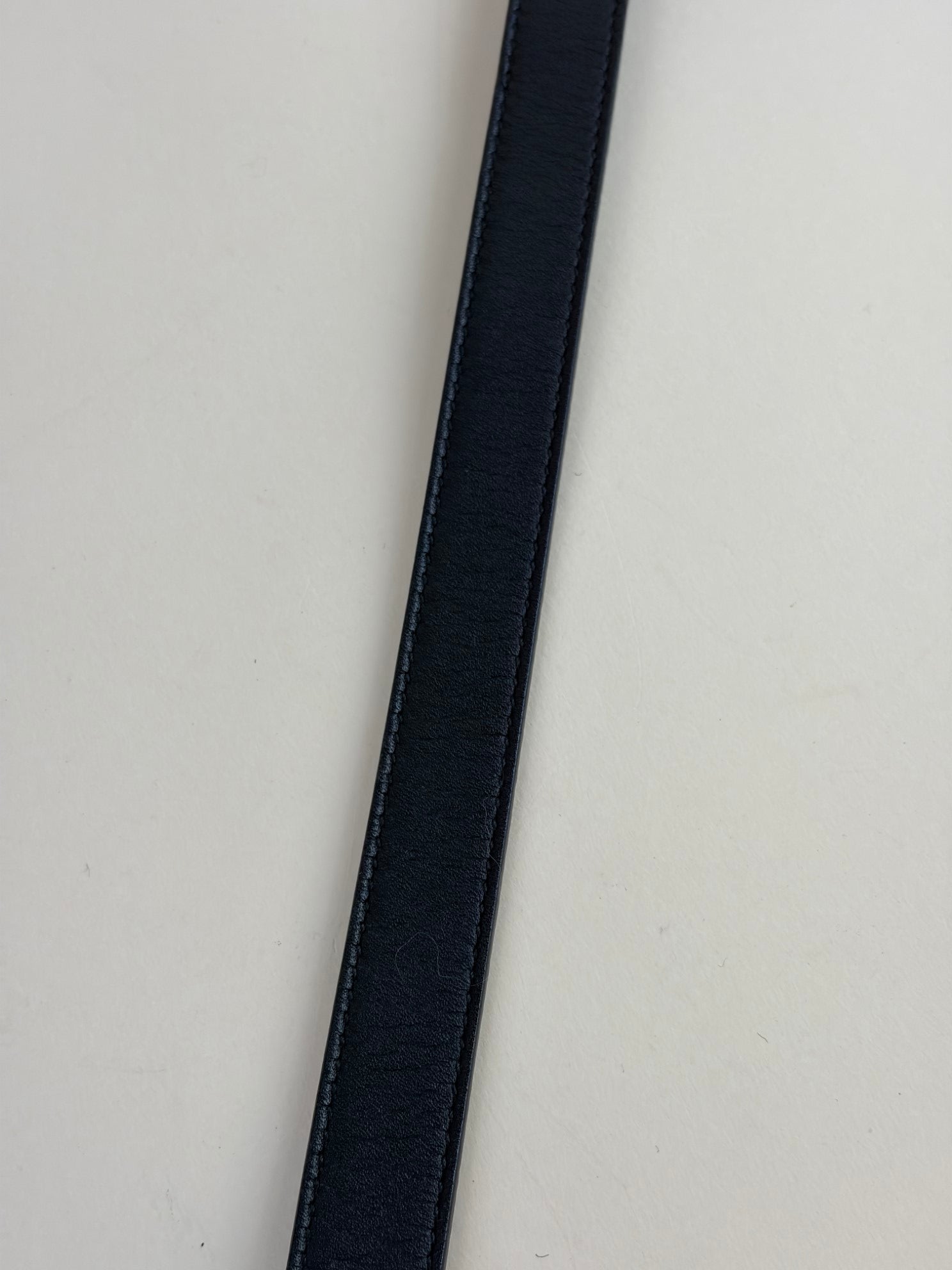 Gucci Black GG Marmont thin belt