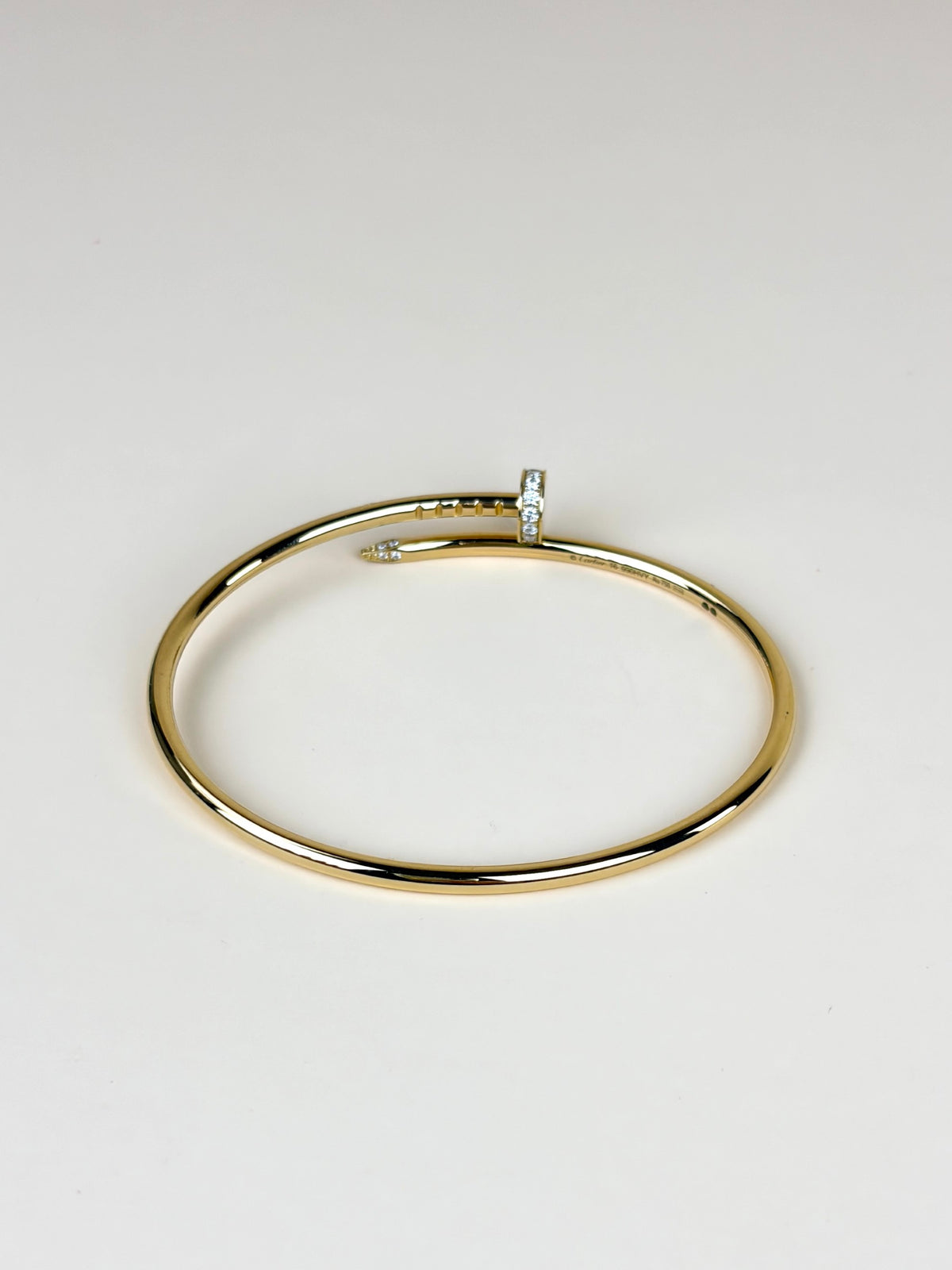 Cartier 18K Yellow Gold and diamonds Model Juste Un Clou Bracelet