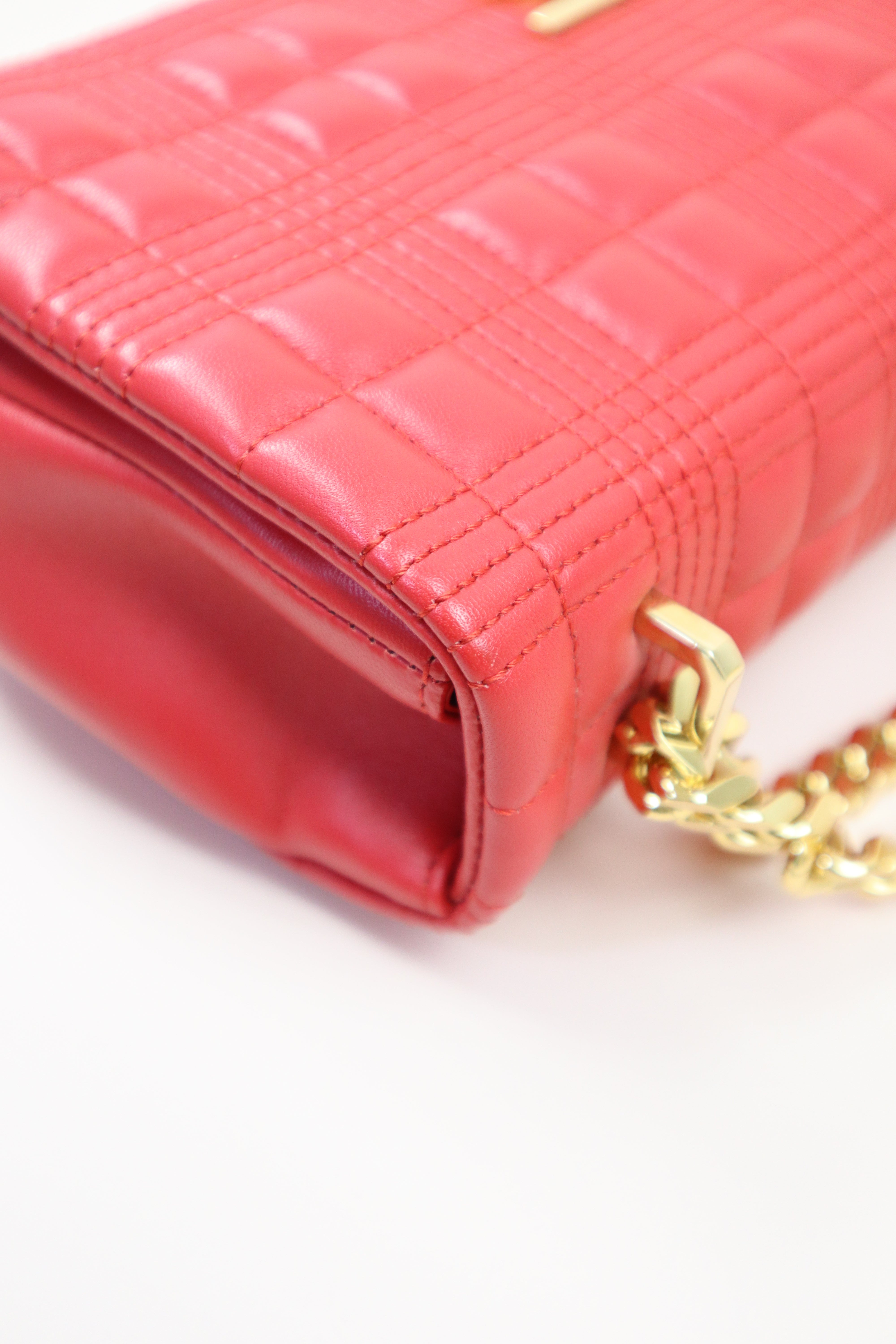 Burberry Red Small Lola Flap TB Shoulder Bag