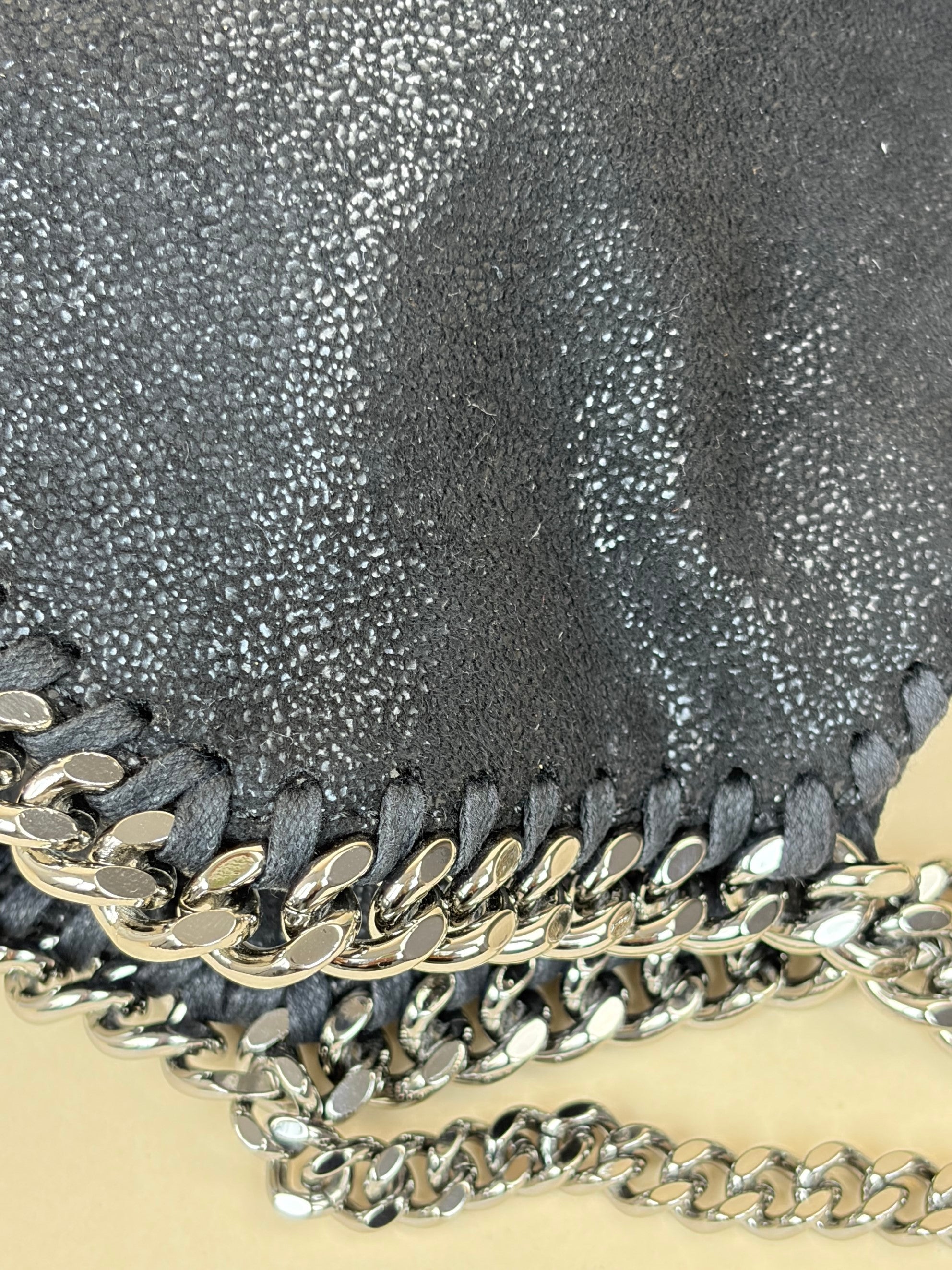 Stella McCartney black Falabella mini tote Bag
