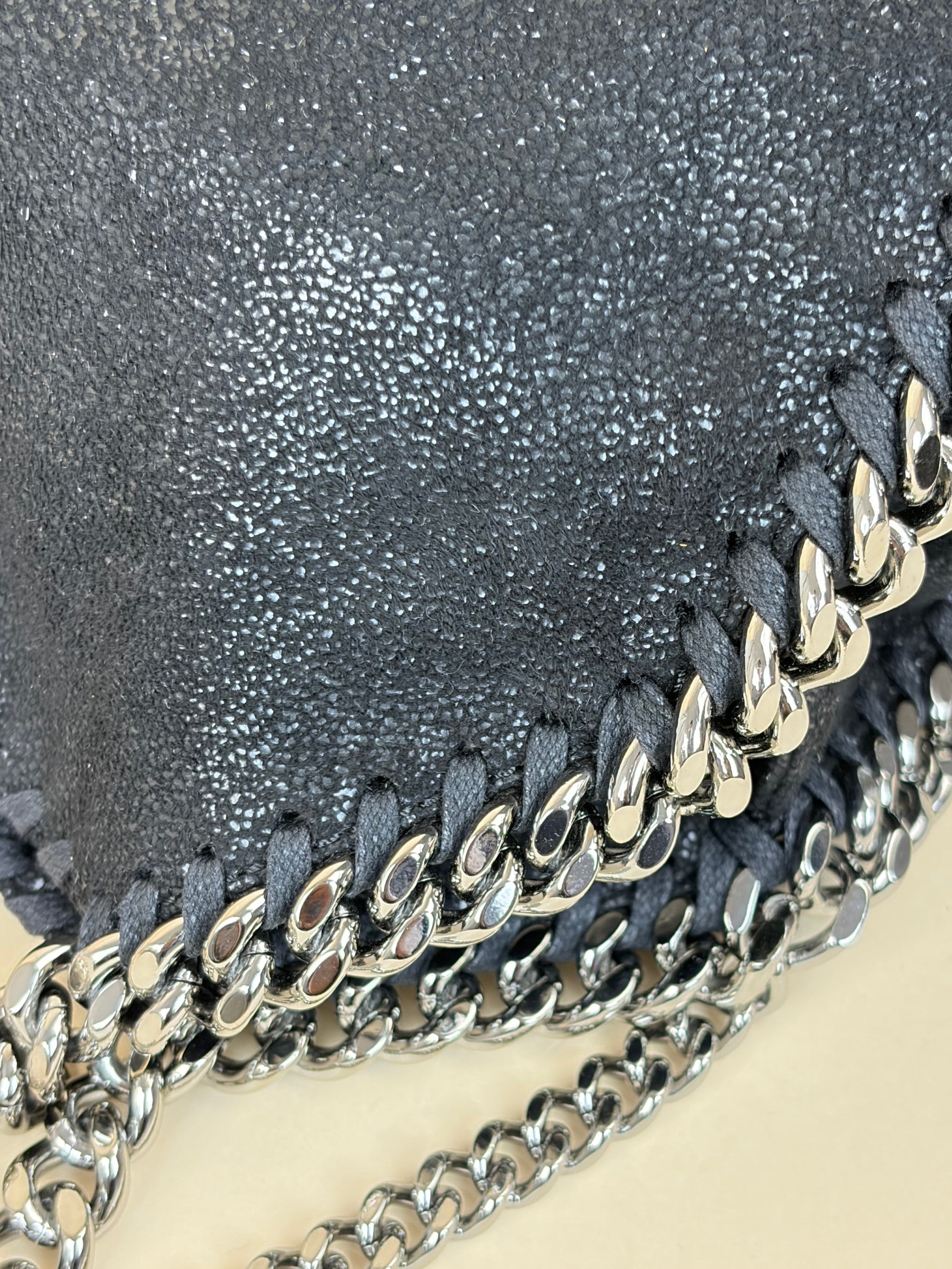 Stella McCartney black Falabella mini tote Bag