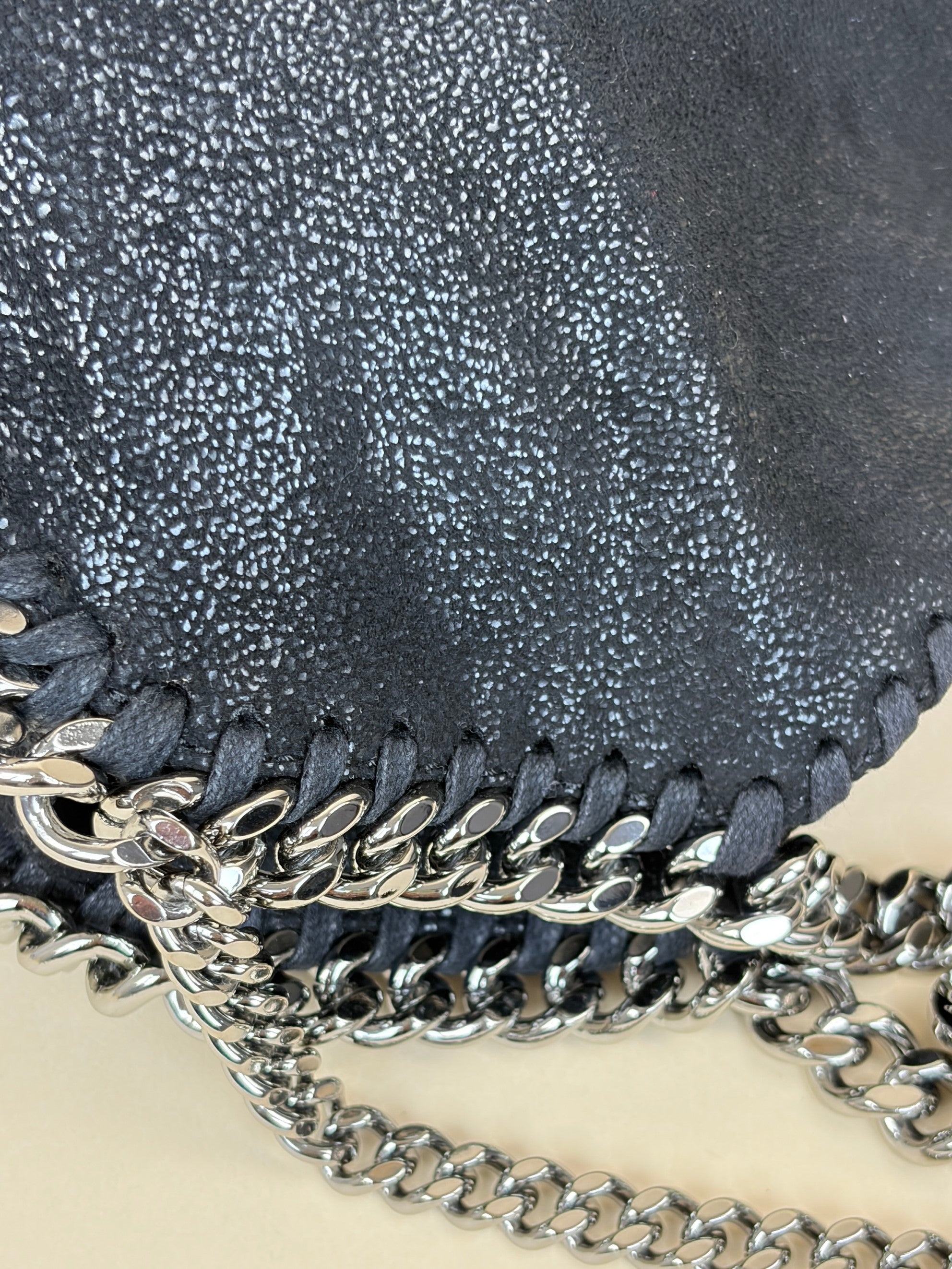 Stella McCartney black Falabella mini tote Bag