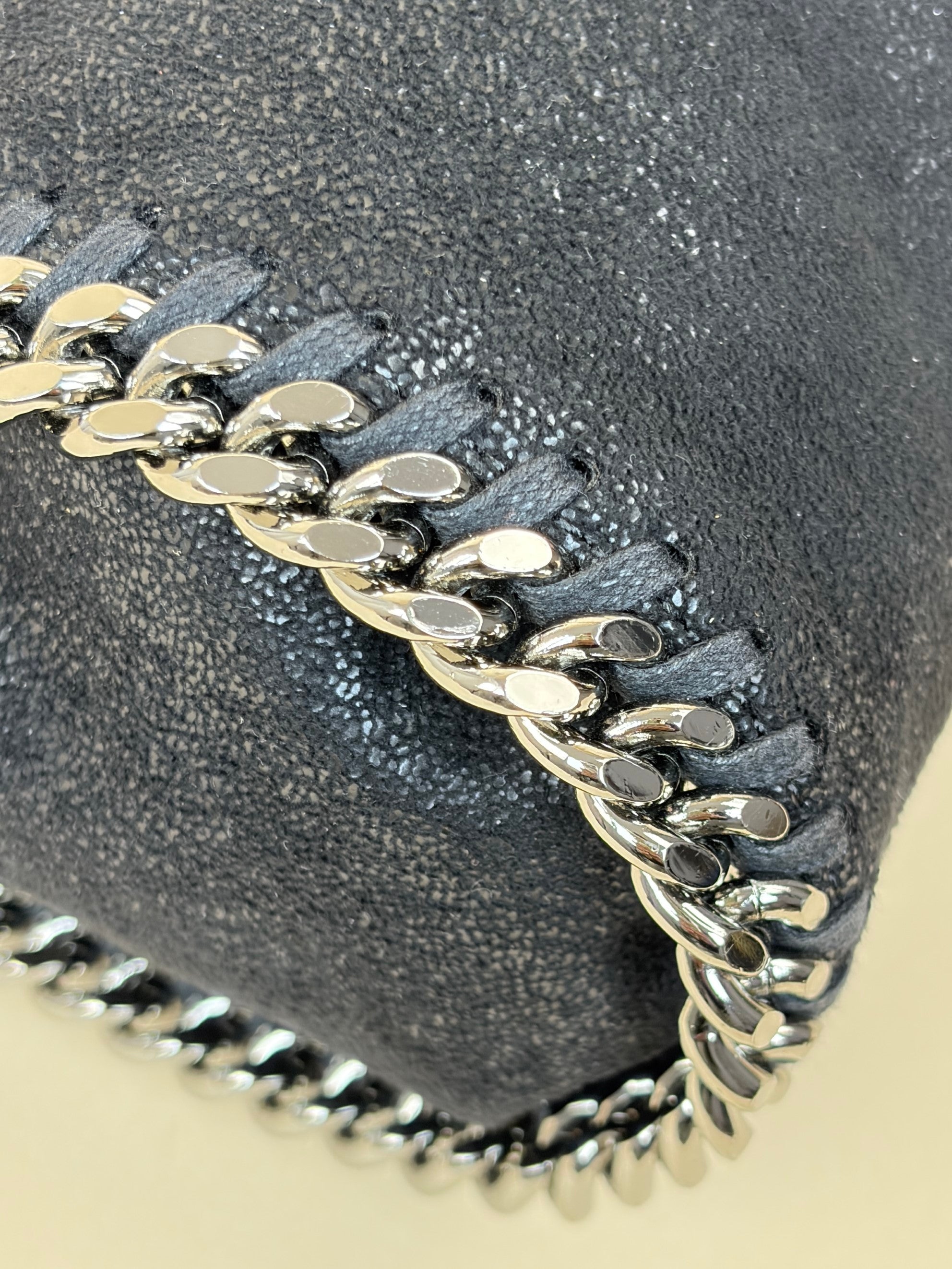 Stella McCartney black Falabella mini tote Bag
