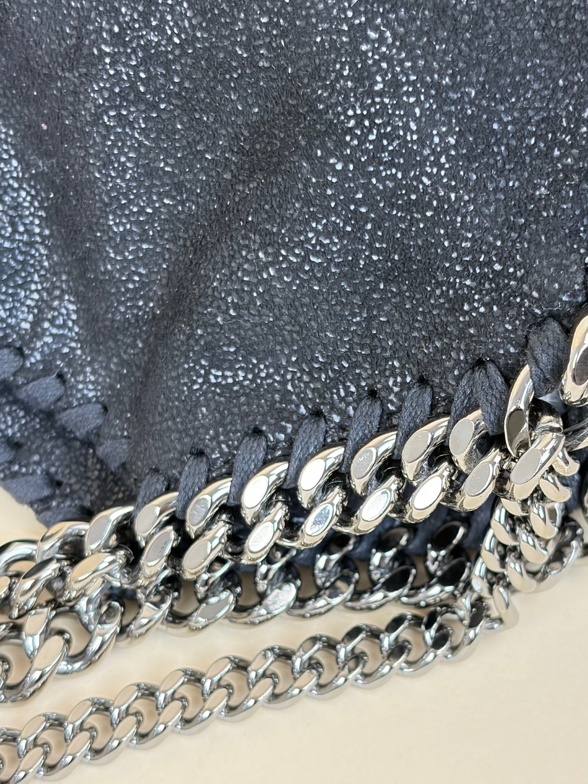 Stella McCartney black Falabella mini tote Bag