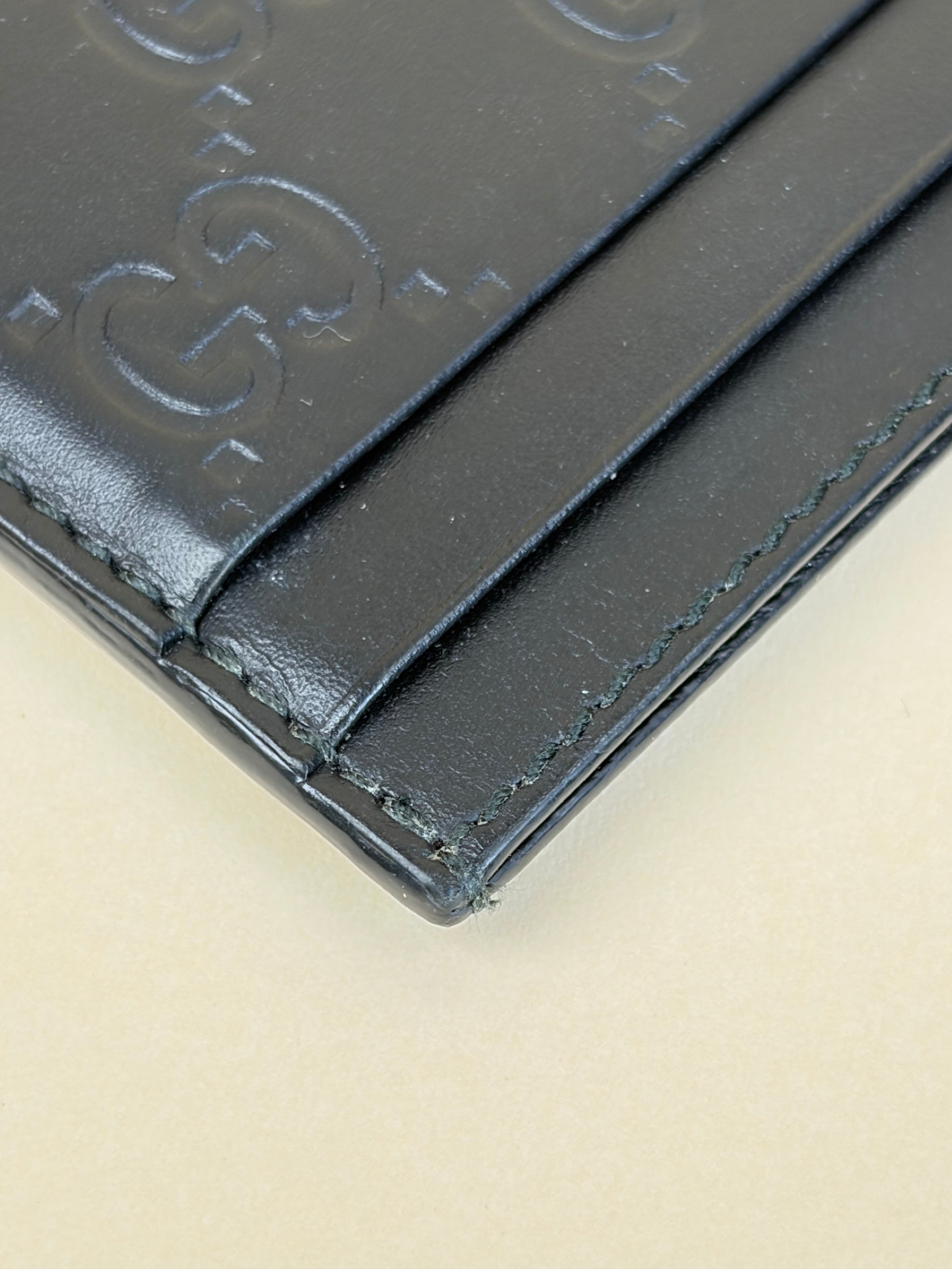 Gucci Black GG Signature Card Holder