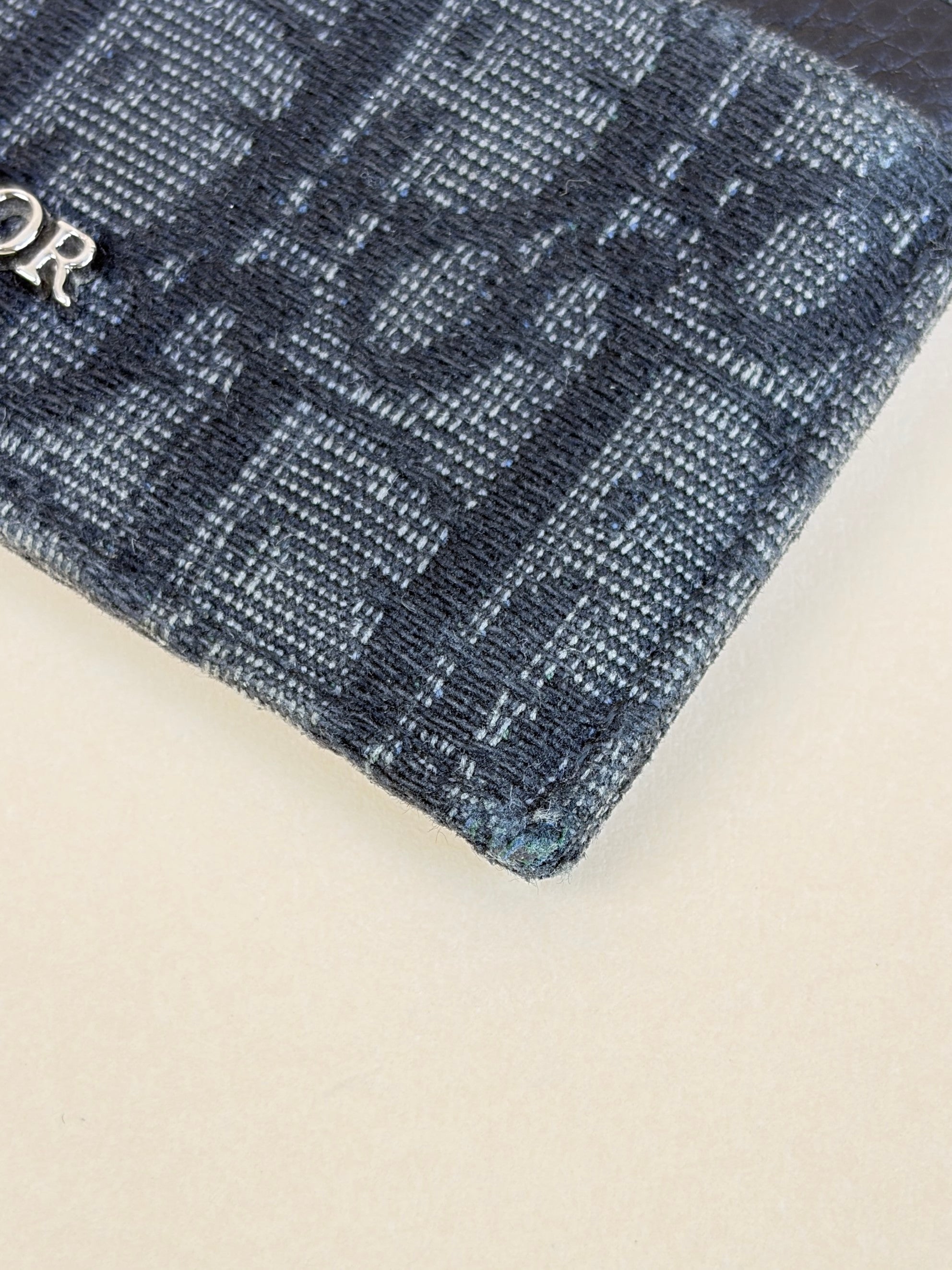 Christian Dior Black Oblique Jacquard Card Holder