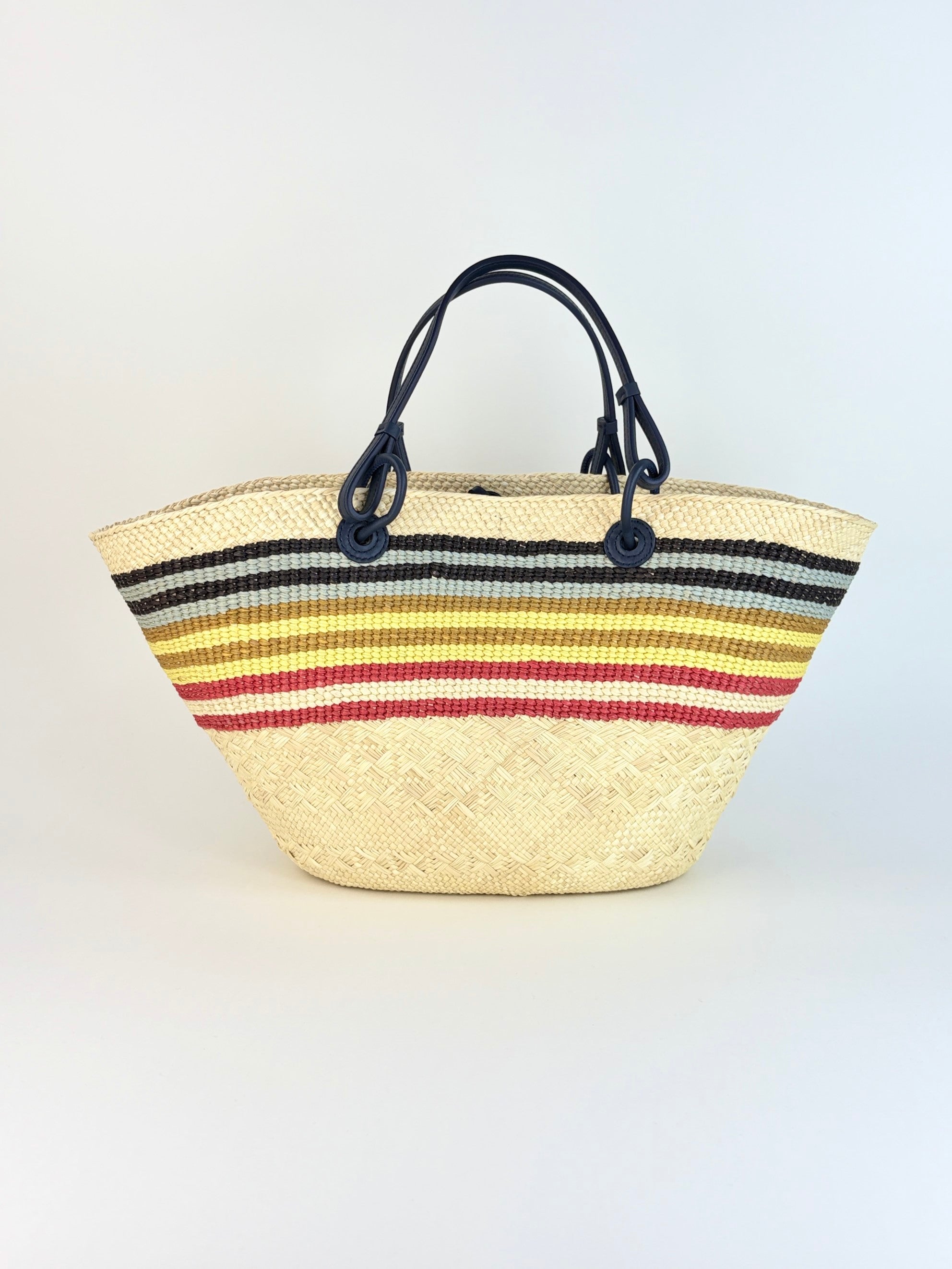Loewe euro medium anagram raffia basket bag