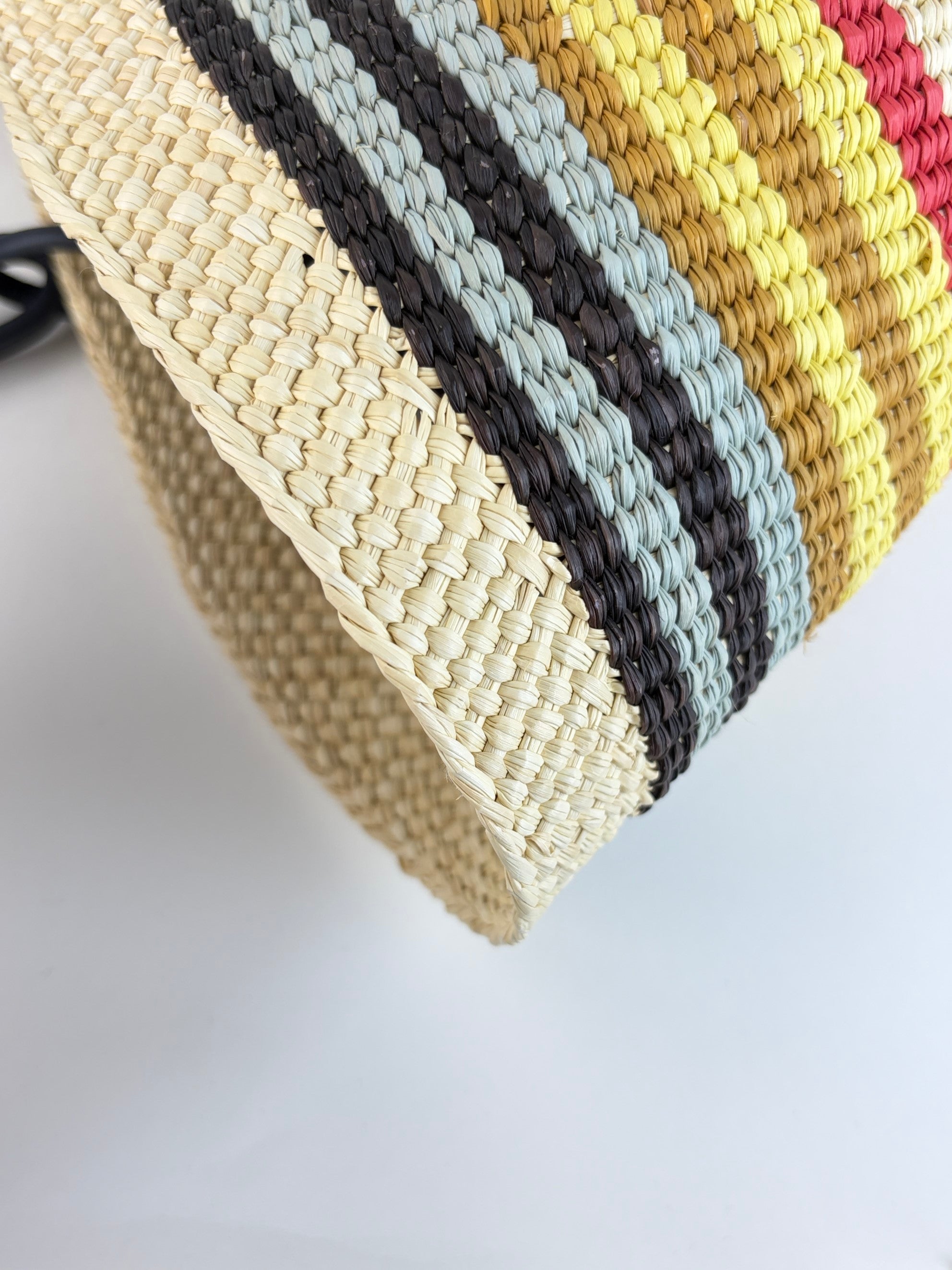 Loewe euro medium anagram raffia basket bag