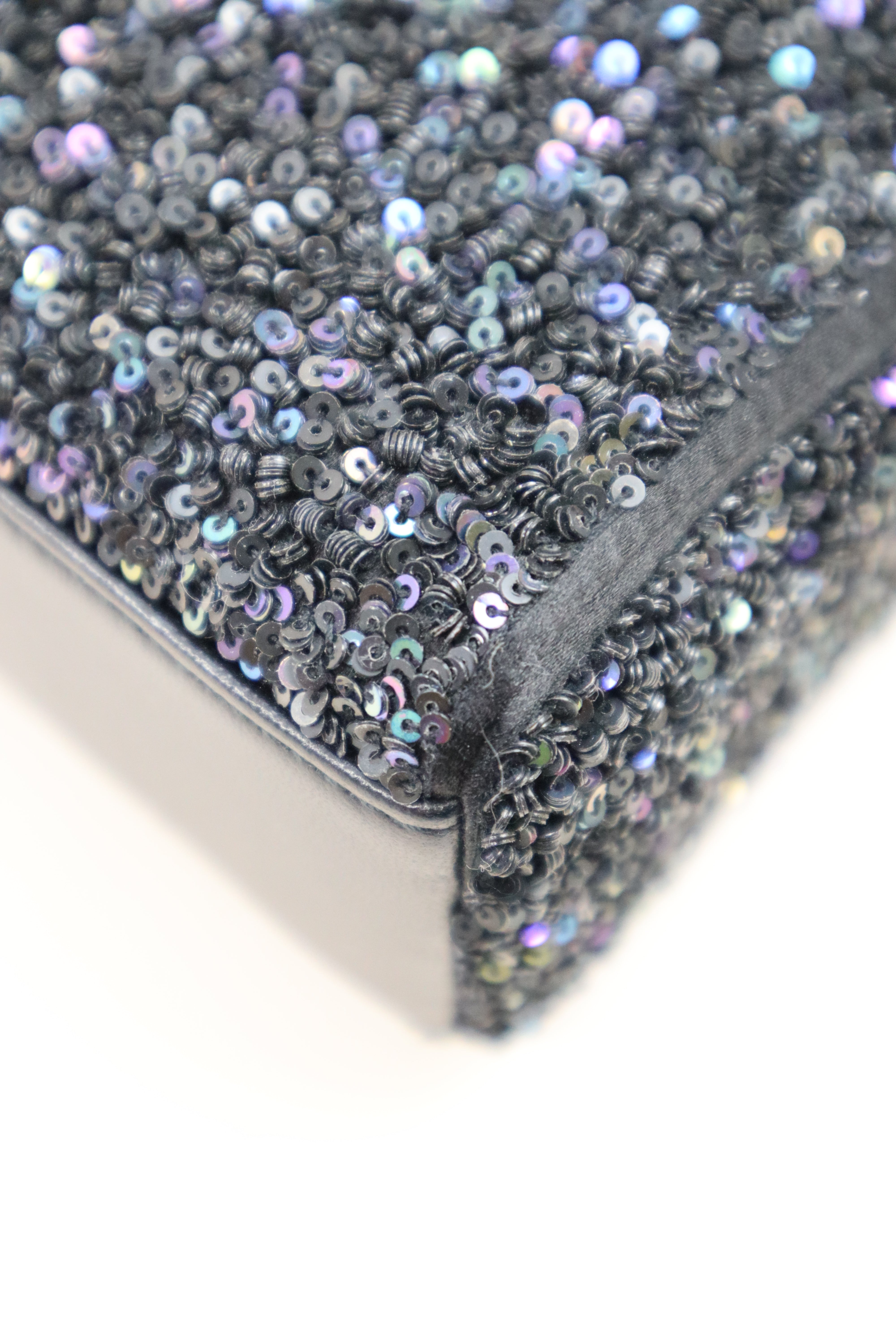 Christian Dior Bicolor Mini Strass-Embroidered Tote Bag