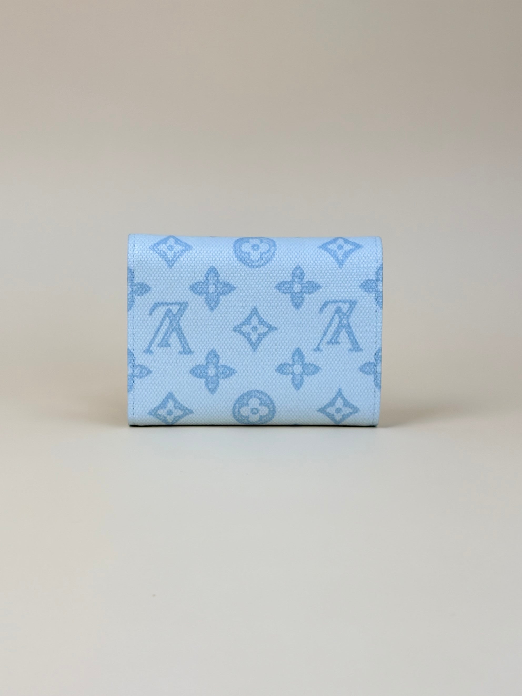 Louis Vuitton Blue Courrier Monogram Victorine Flap Wallet
