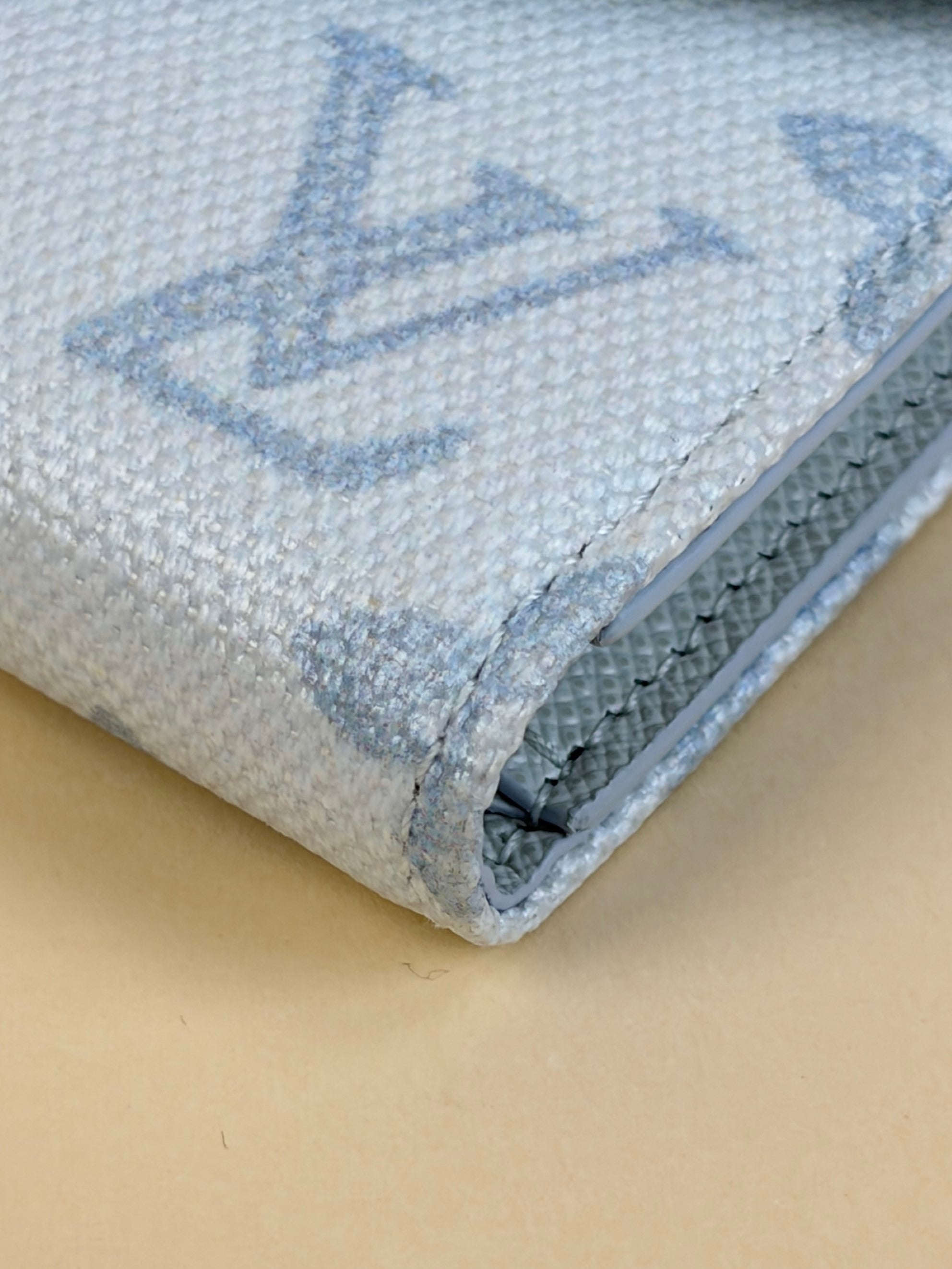 Louis Vuitton Blue Courrier Monogram Victorine Flap Wallet