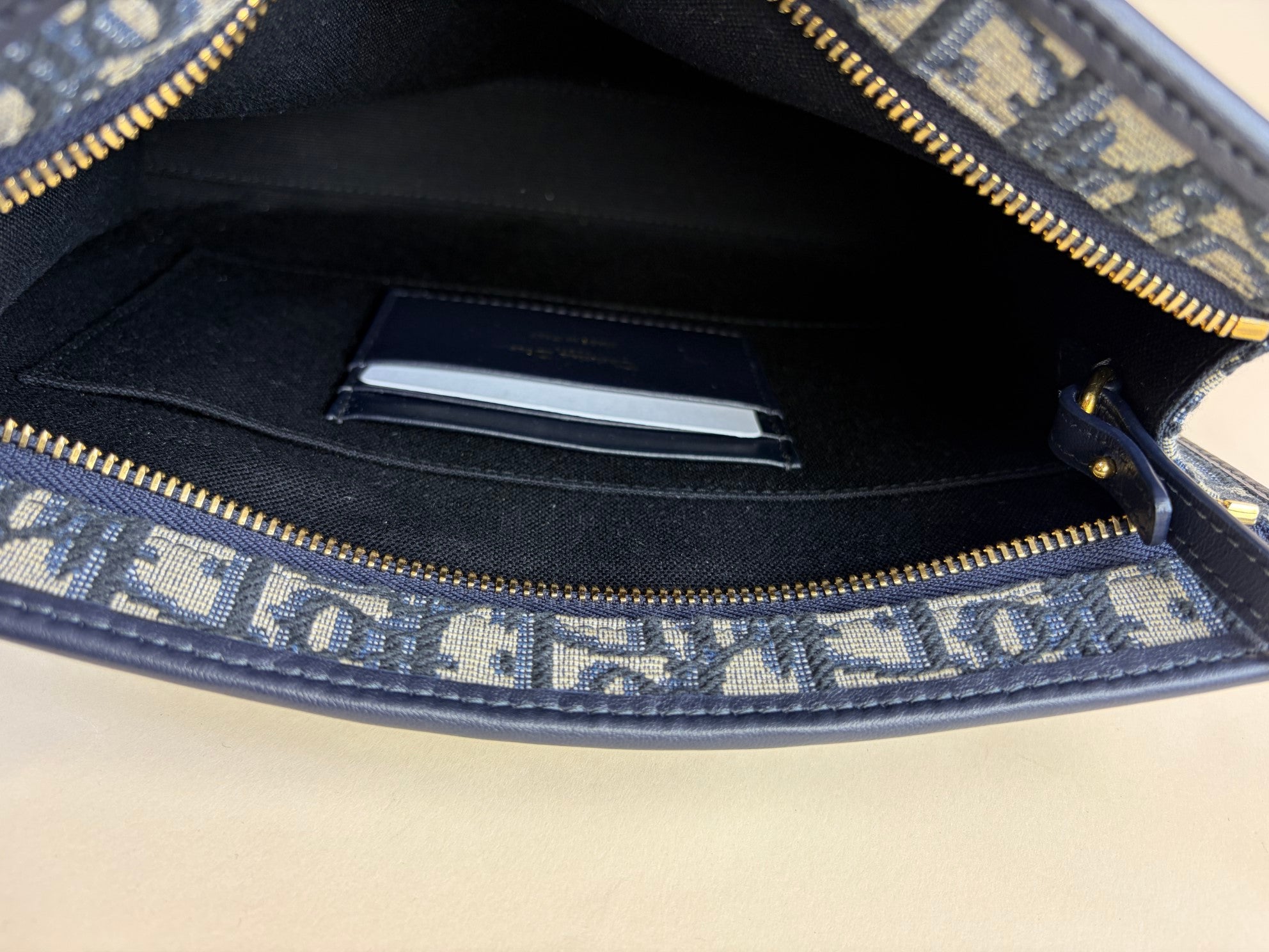 Christian Dior Blue 30 Montaigne Pouch