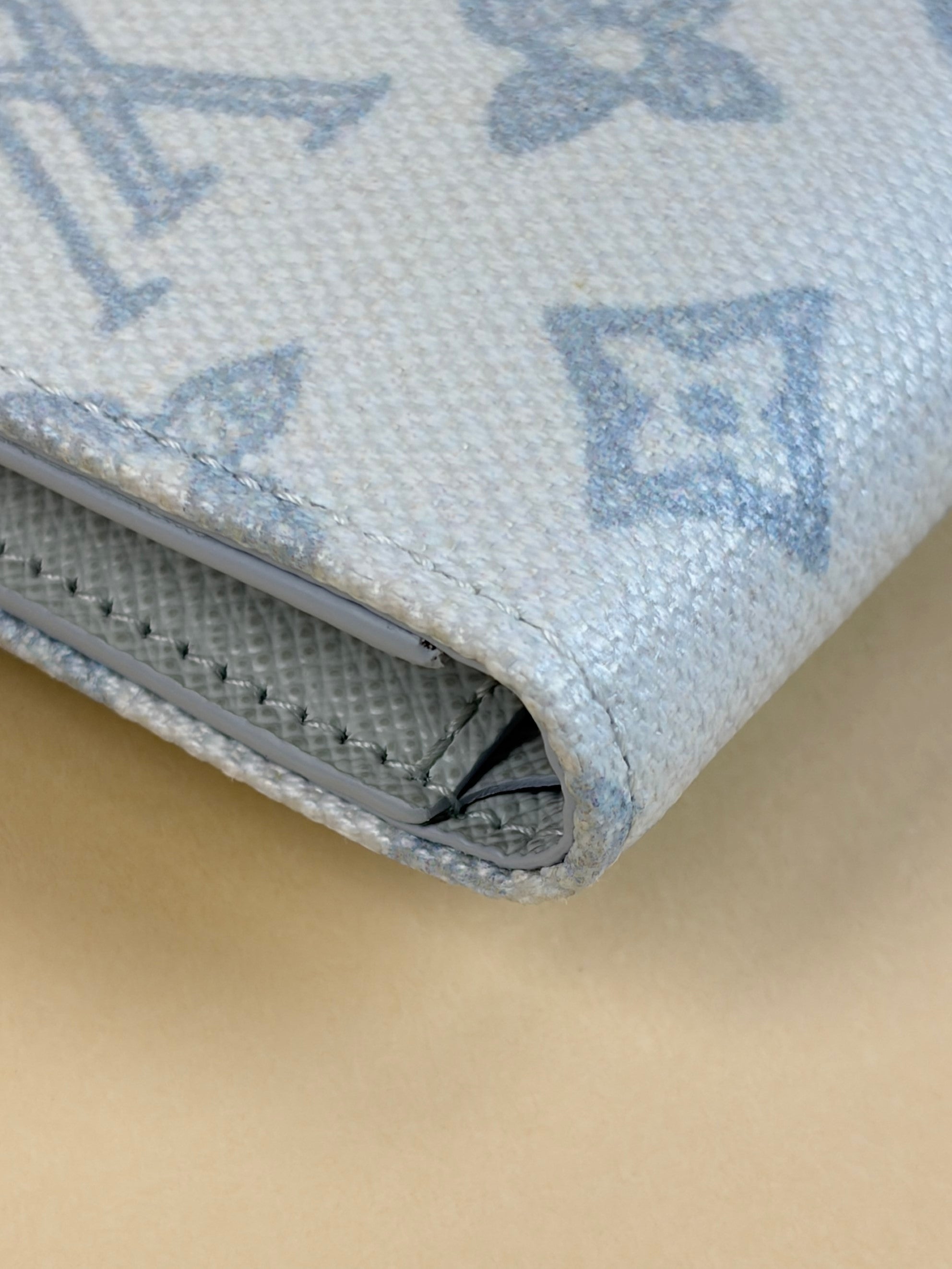 Louis Vuitton Blue Courrier Monogram Victorine Flap Wallet