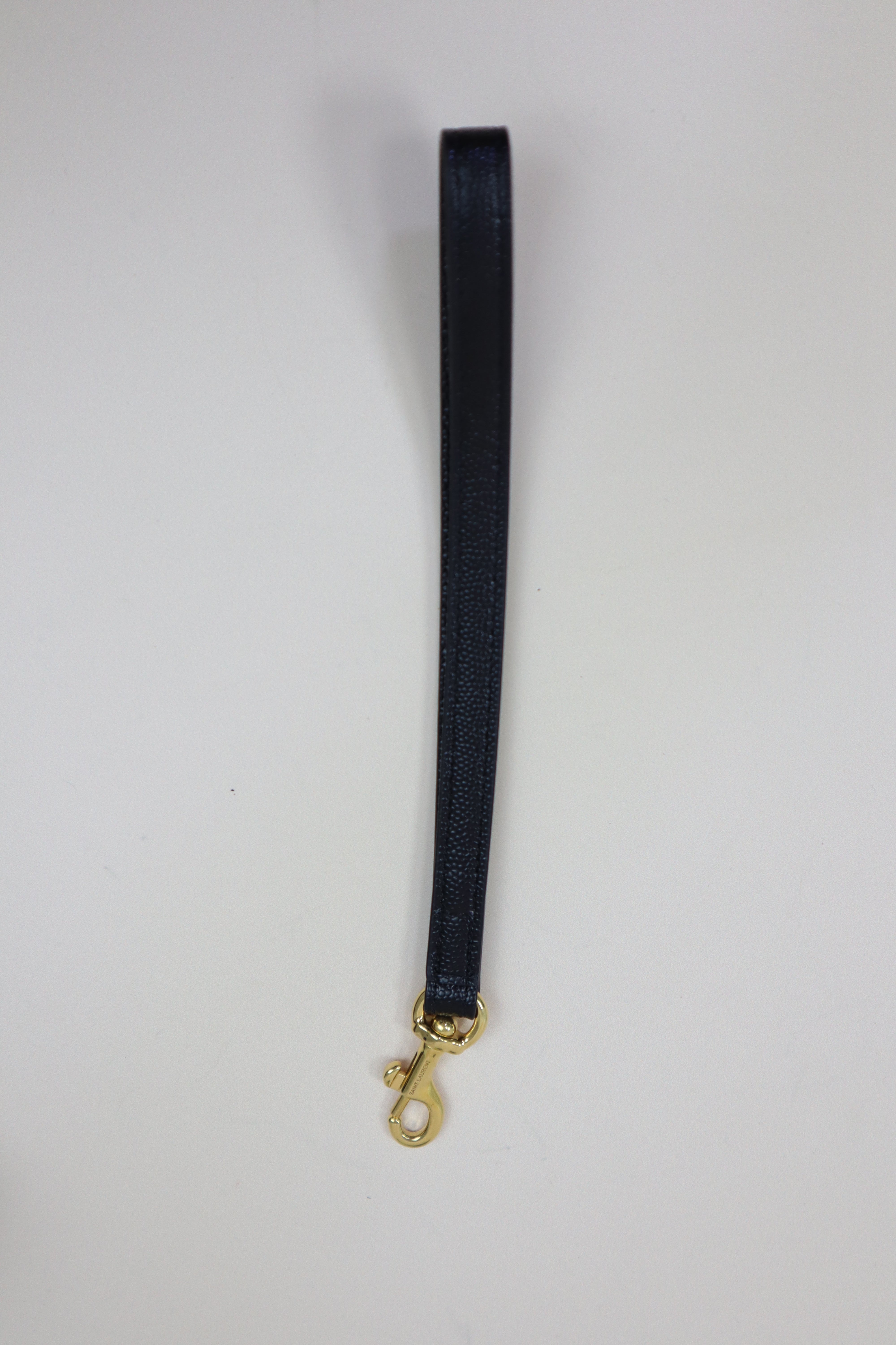 YSL Black Cassandre Small Flap Pouch W/ Holder