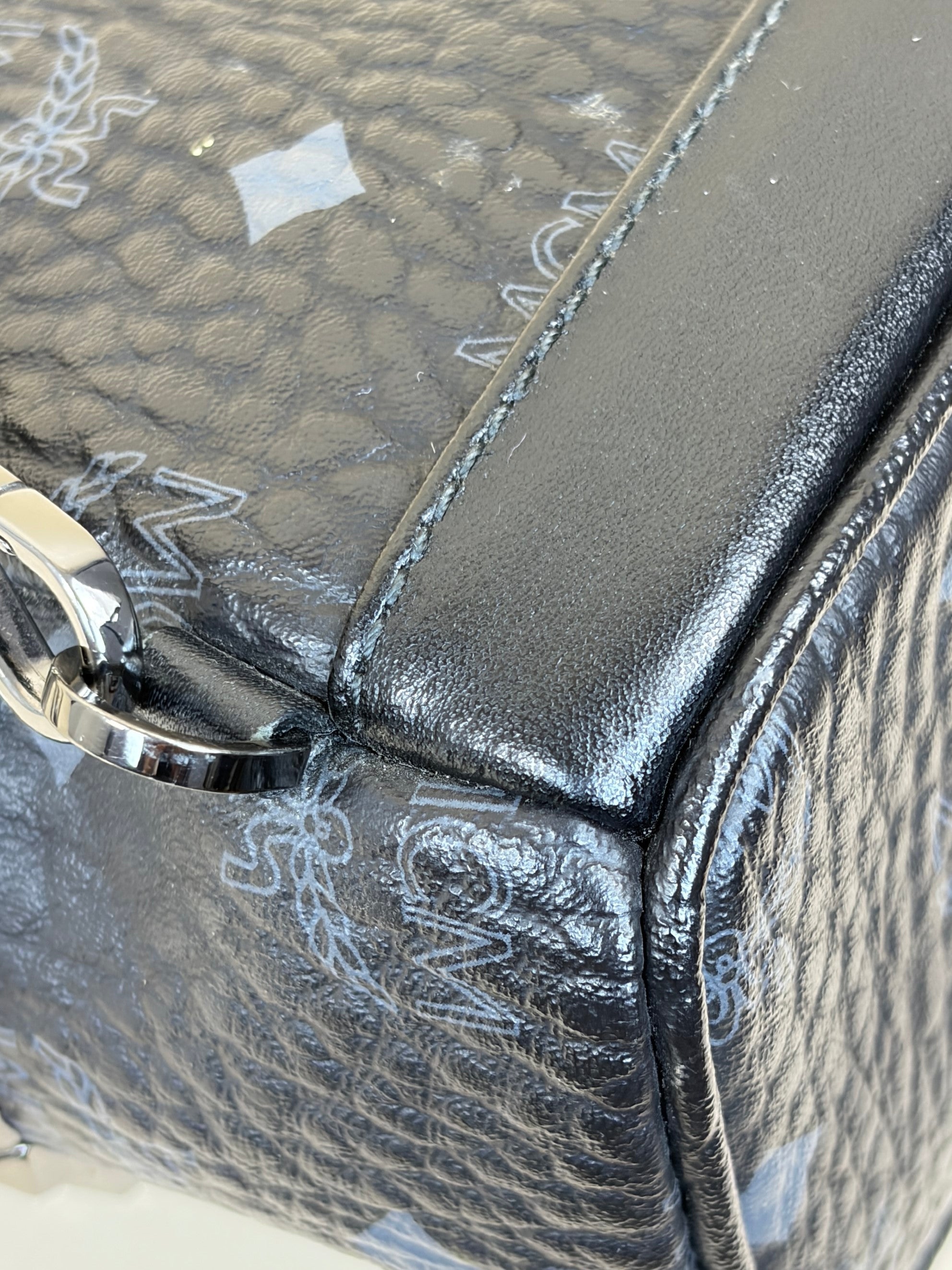MCM black Stark Bebe Boo Studs Visitos side