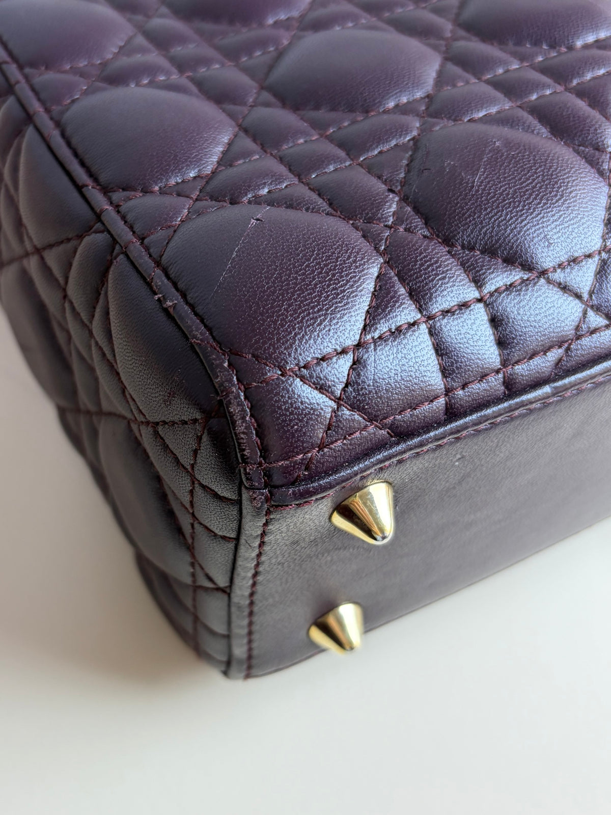 Christian Dior burgundy lady Dior small