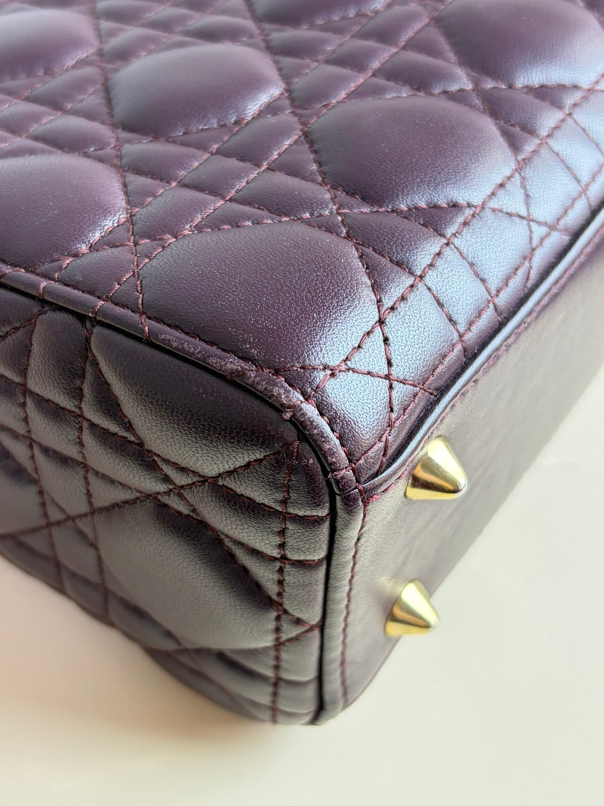 Christian Dior burgundy lady Dior small