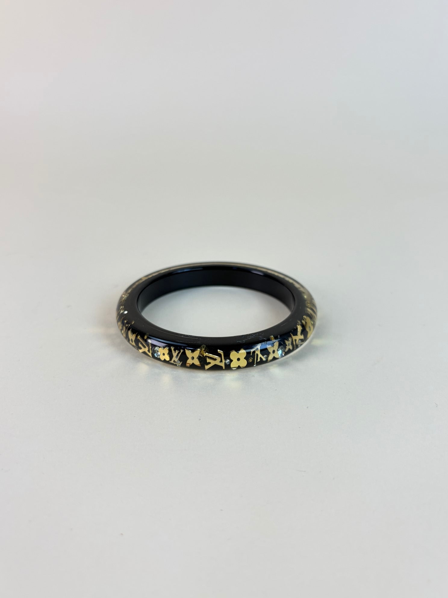 Louis Vuitton Black Resin Inclusion Monogram PM Bracelet