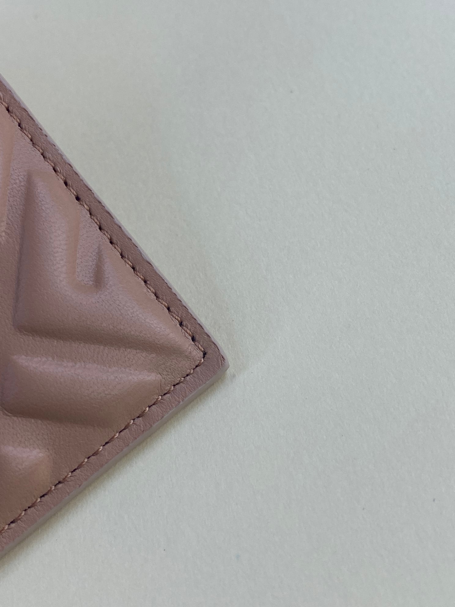 Fendi Pink Baguette FF Motif Card Holder