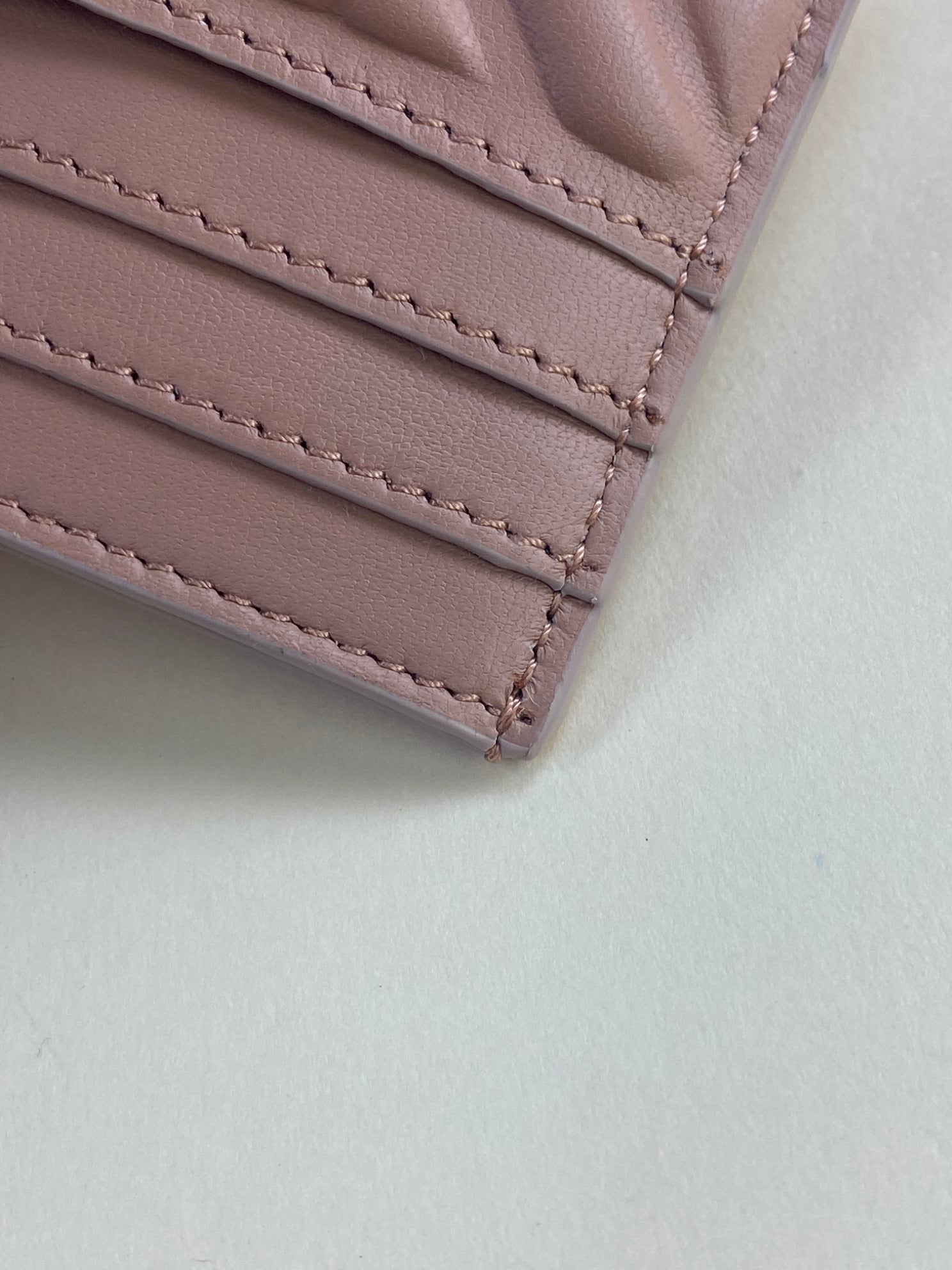 Fendi Pink Baguette FF Motif Card Holder